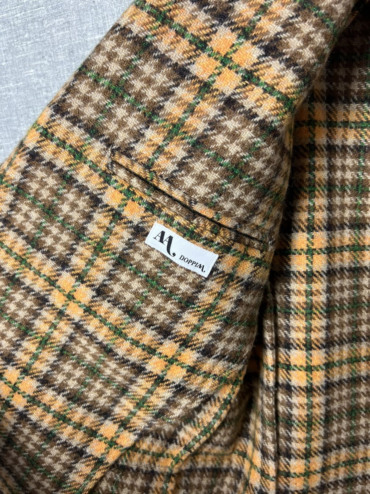 Doppiaa Rare Doppiiaa Aabenzio Tweed Checkered Blazer Jacket Size US M / EU 48-50 / 2 - 18 Thumbnail