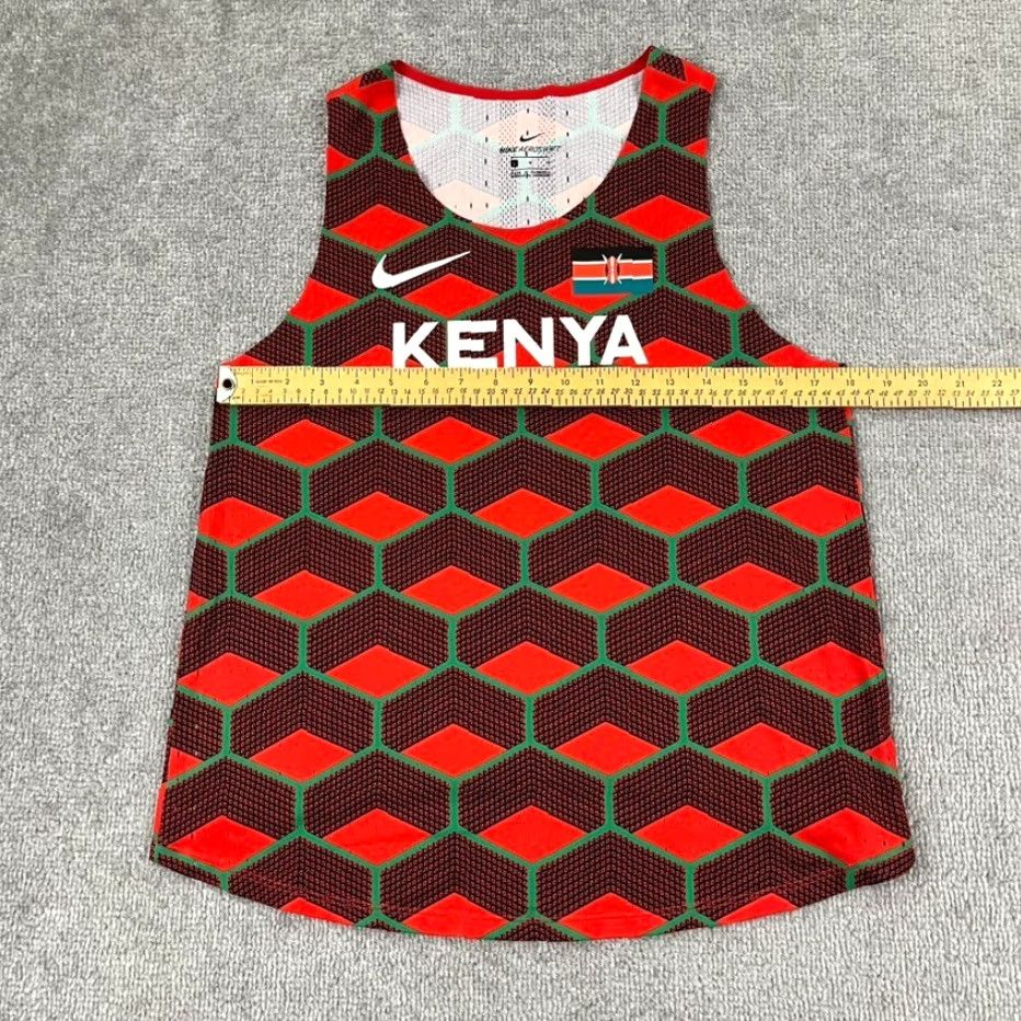 Nike Nike Kenya Tank Top Singlet Womens Large Red Aeroswift Training Running Shirt Size L / US 10 / IT 46 - 4 Thumbnail
