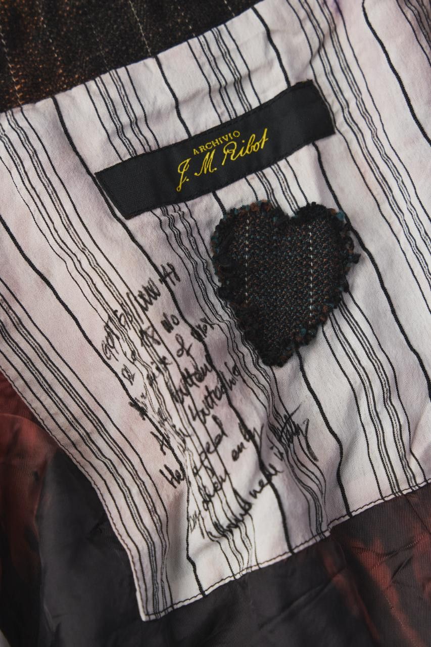 Archivio J.M. Ribot Archivio J.M. Ribot Handmade Distressed Patchwork Blazer Size US M / EU 48-50 / 2 - 2 Thumbnail