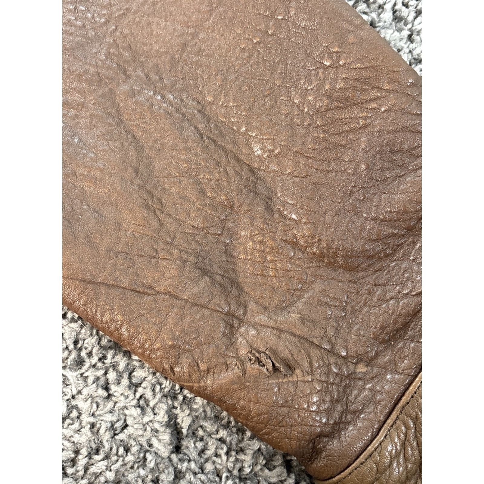 Vintage VINTAGE Florence Tanners Leather Jacket Bomber Jacket Mens XL Brown Leather Polyester Lining Motorcycle 80s 90s Mens Size US XL / EU 56 / 4 - 4 Thumbnail
