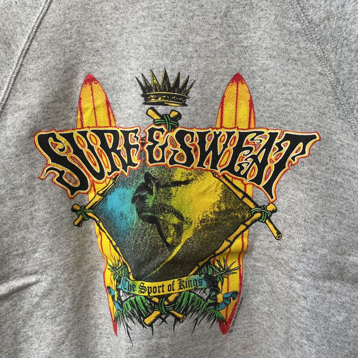 Other 🔥NOS Unworm 90s Surf & Sweat Big Surfing Logo Sweatshirts Size US S / EU 44-46 / 1 - 6 Thumbnail
