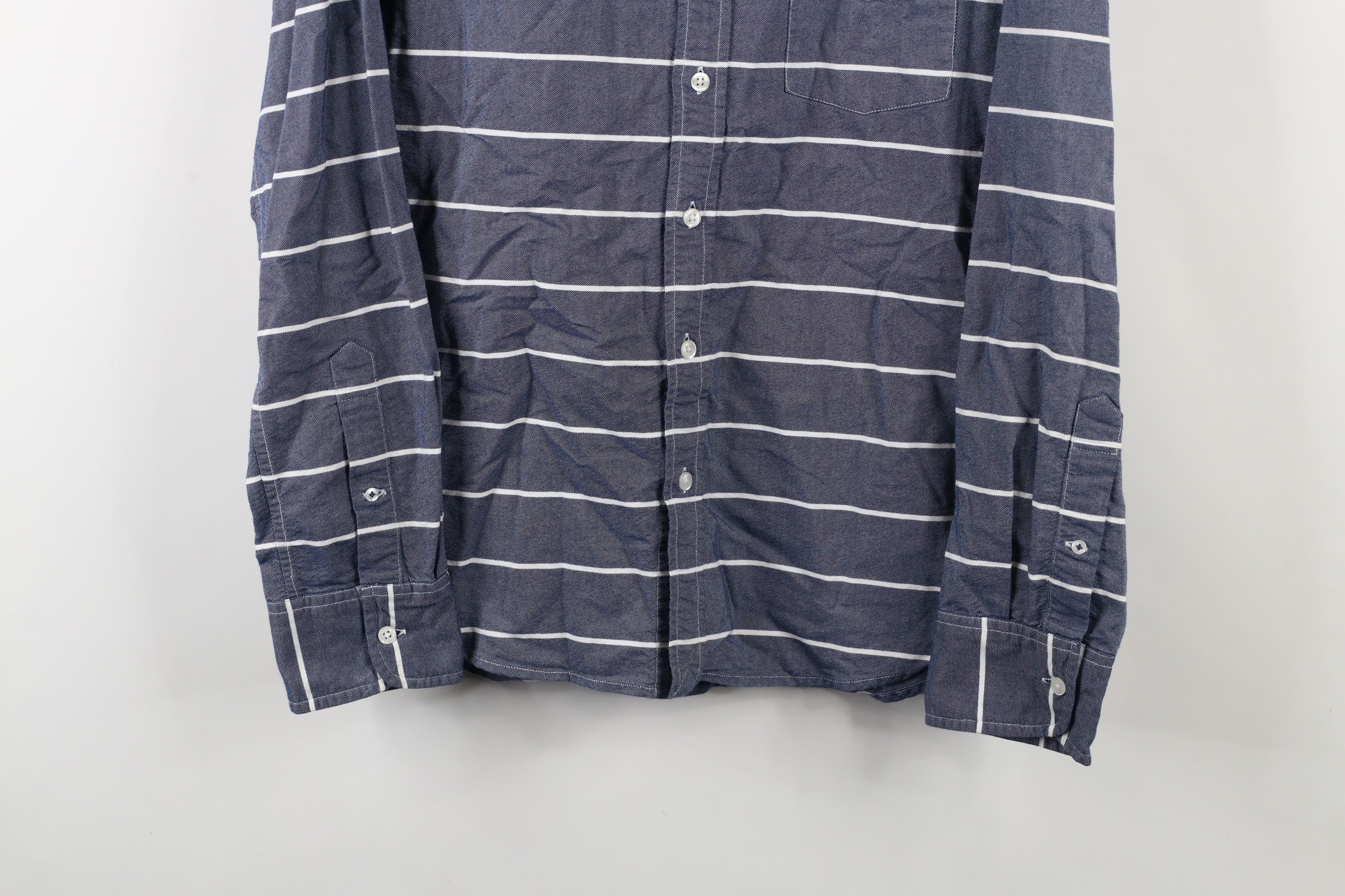 Bonobos × Vintage Bonobos Fit Striped Washed Oxford Collared Button Down Shirt Size US S / EU 44-46 / 1 - 3 Thumbnail