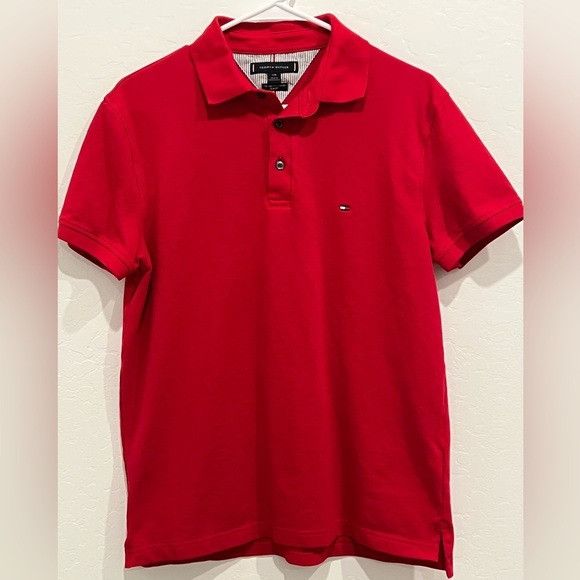 Tommy Hilfiger Tommy Hilfiger Mens 1985 Black Logo Slim Fit Short Sleeve Po Size US L / EU 52-54 / 3 - 6 Thumbnail