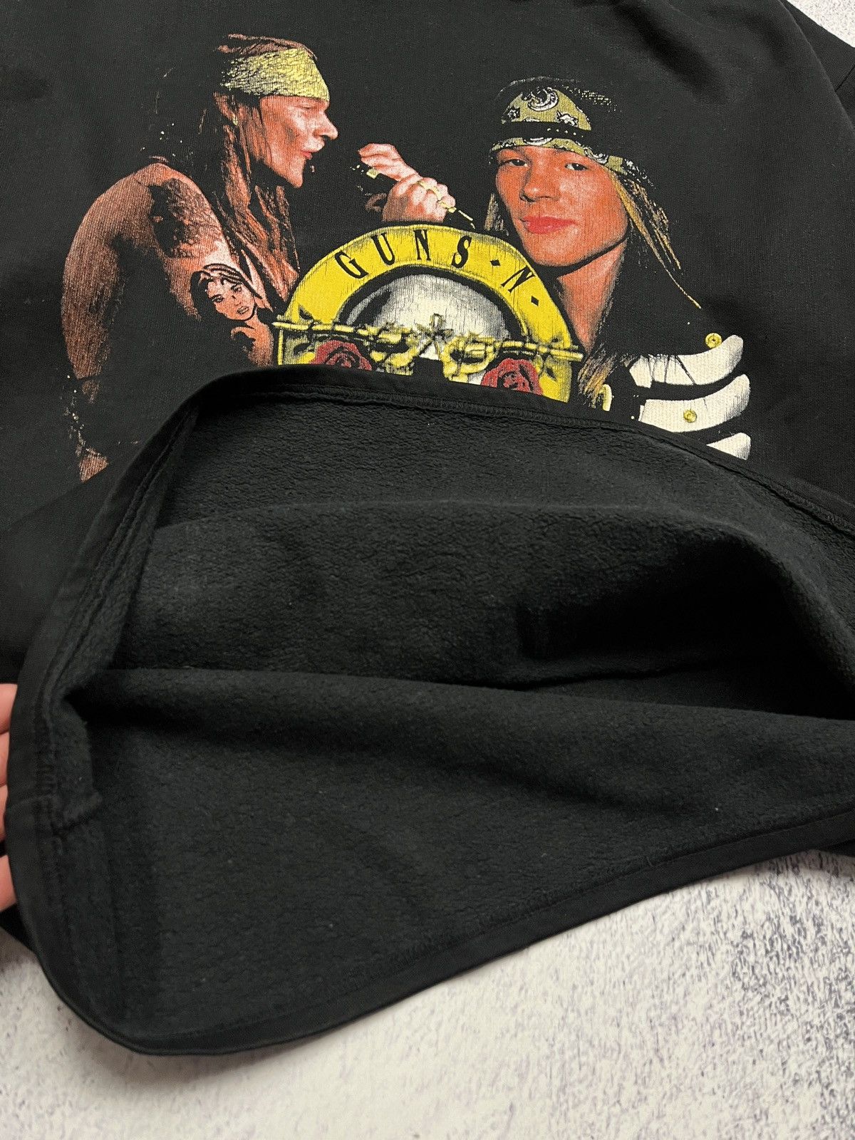Band Tees Guns N’ Roses Crazy Big Logo Print Hoodie Rare Band Tee Y2k Size US XL / EU 56 / 4 - 9 Thumbnail