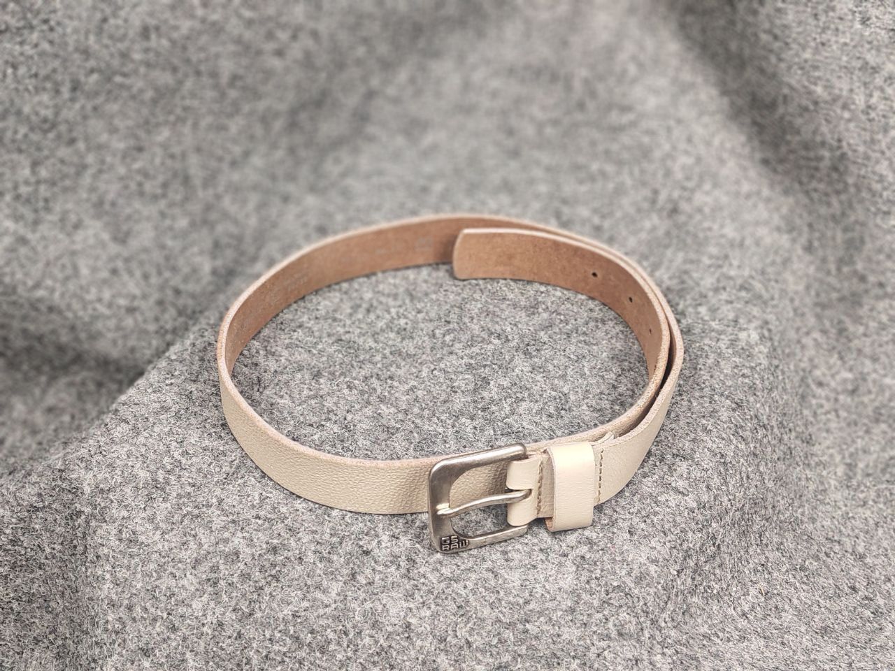 G-Star G Star raw Beige Leather Mini Logo Vintage Style Y2K Belt Size ONE SIZE - 2 Thumbnail