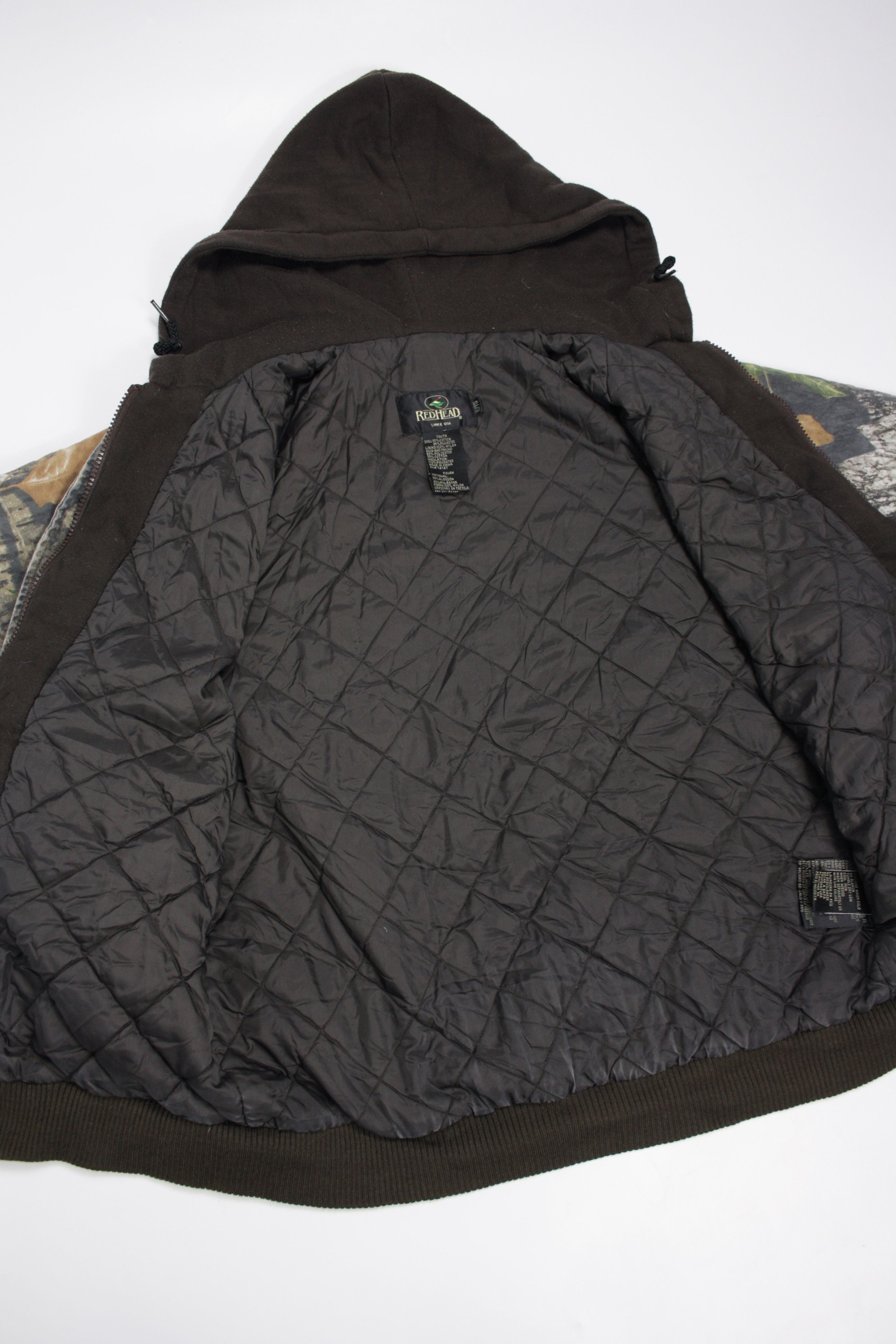 Bass Pro Shops × Mossy Oaks × Vintage Red Head Y2K Real Tree Camo Padded Hooded Bomber Jacket Size US S / EU 44-46 / 1 - 7 Thumbnail