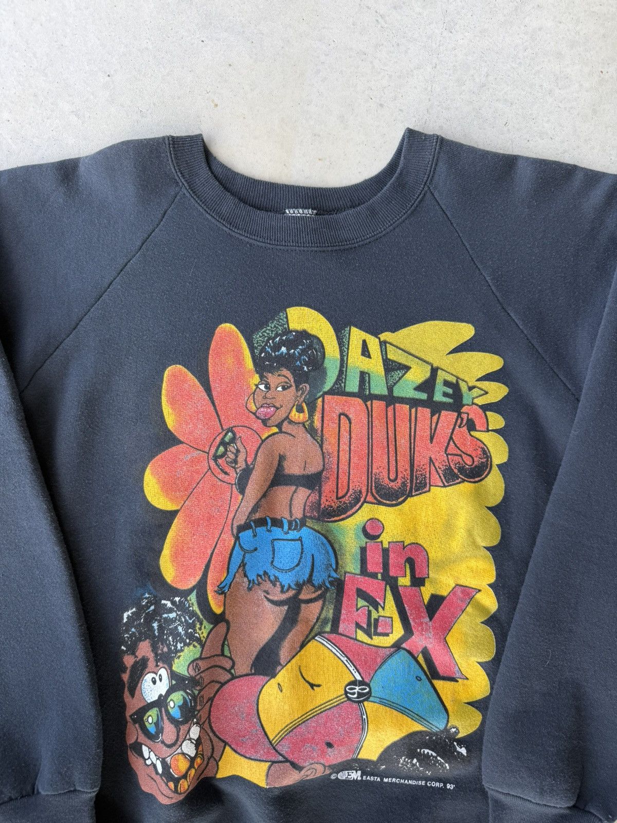 Vintage Vintage 90s Black Love “ Dazey Duks In F-X “ Crewneck Size US XL / EU 56 / 4 - 2 Thumbnail