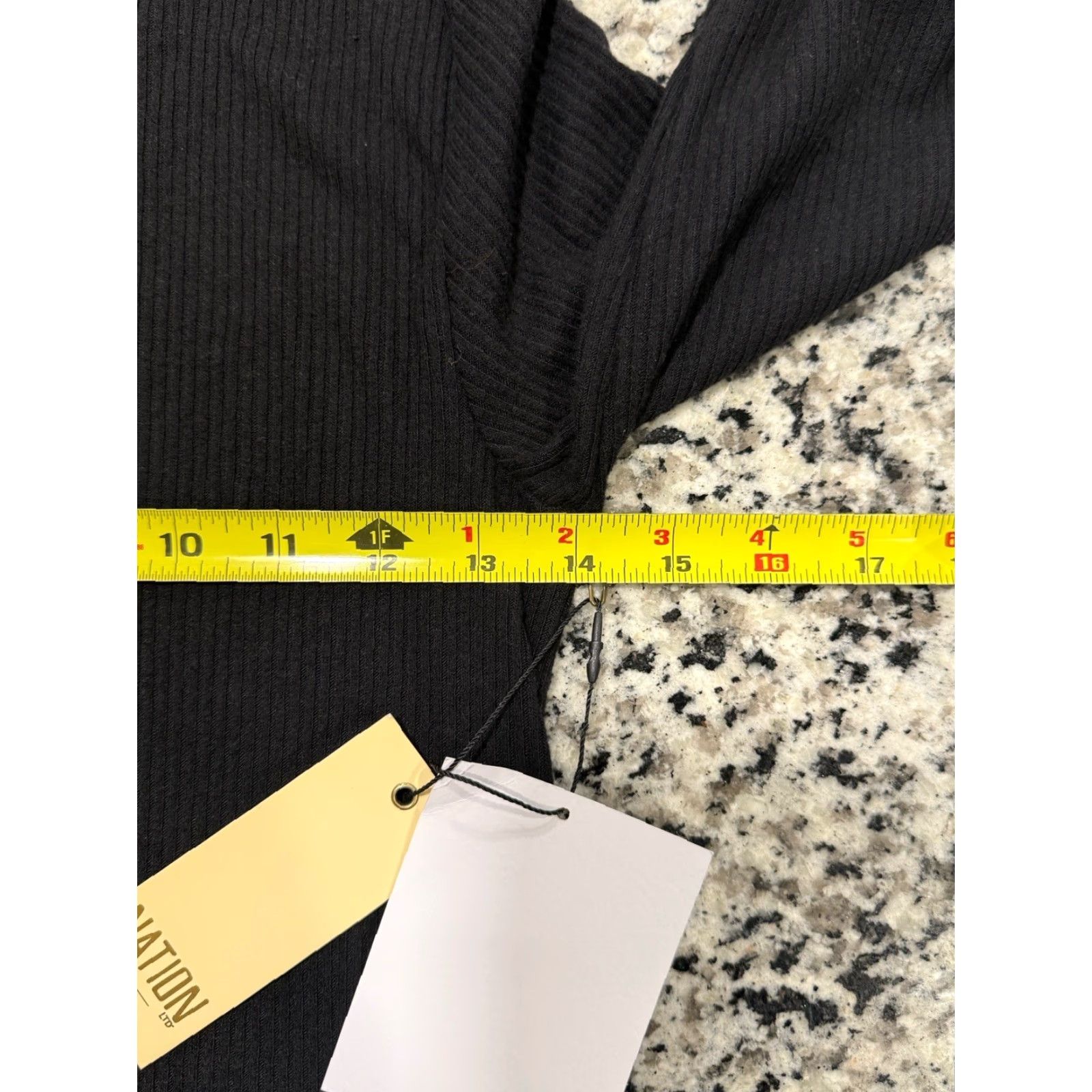 Nation LTD NATION LTD Women Black Long Sleeve Peplum Turtleneck Top Sz Small Size S / US 4 / IT 40 - 3 Thumbnail
