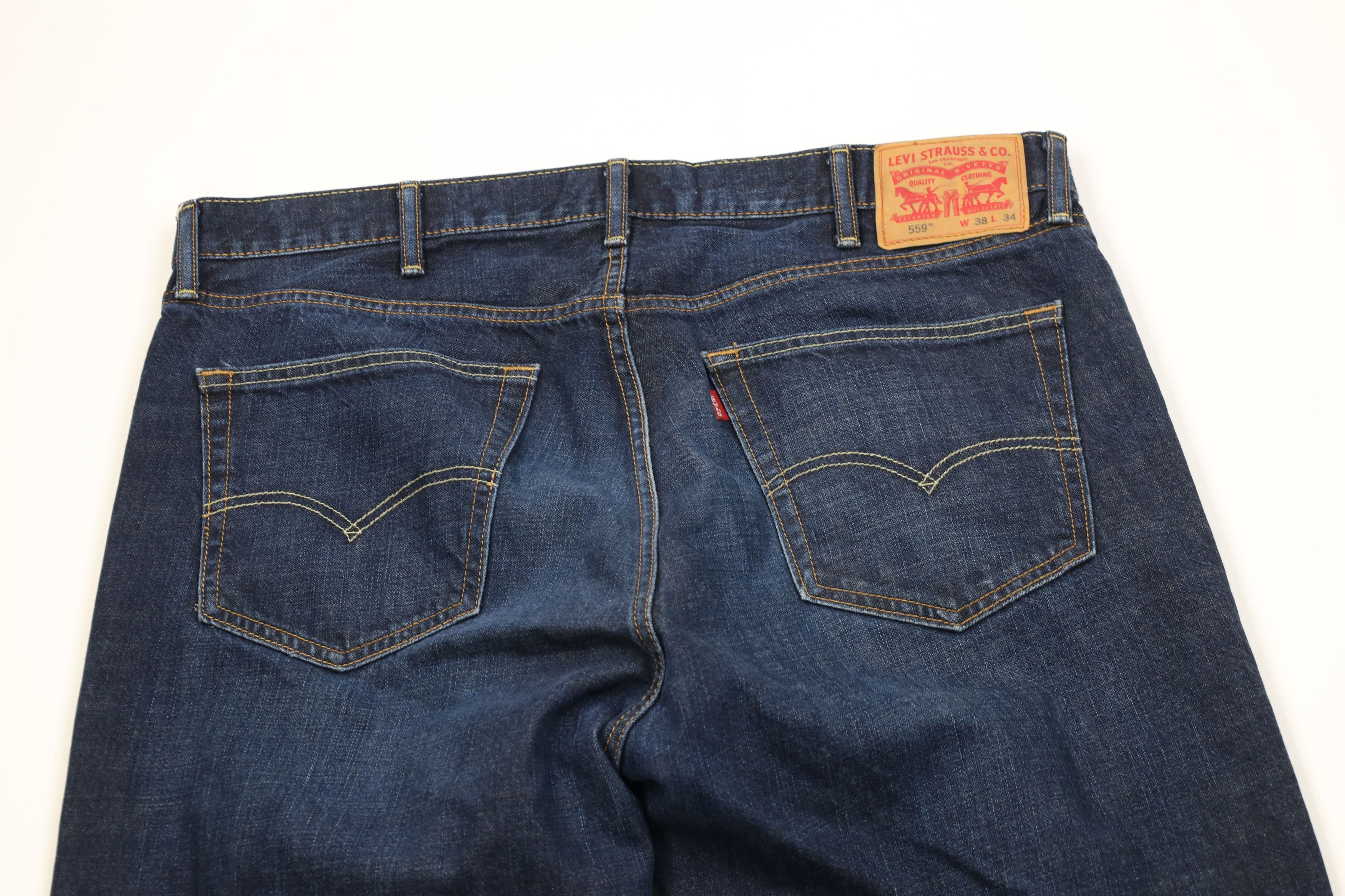 Levi's Vintage Y2K Levis 559 Relaxed Straight Wide Leg Denim Jeans Size US 38 / EU 54 - 10 Thumbnail