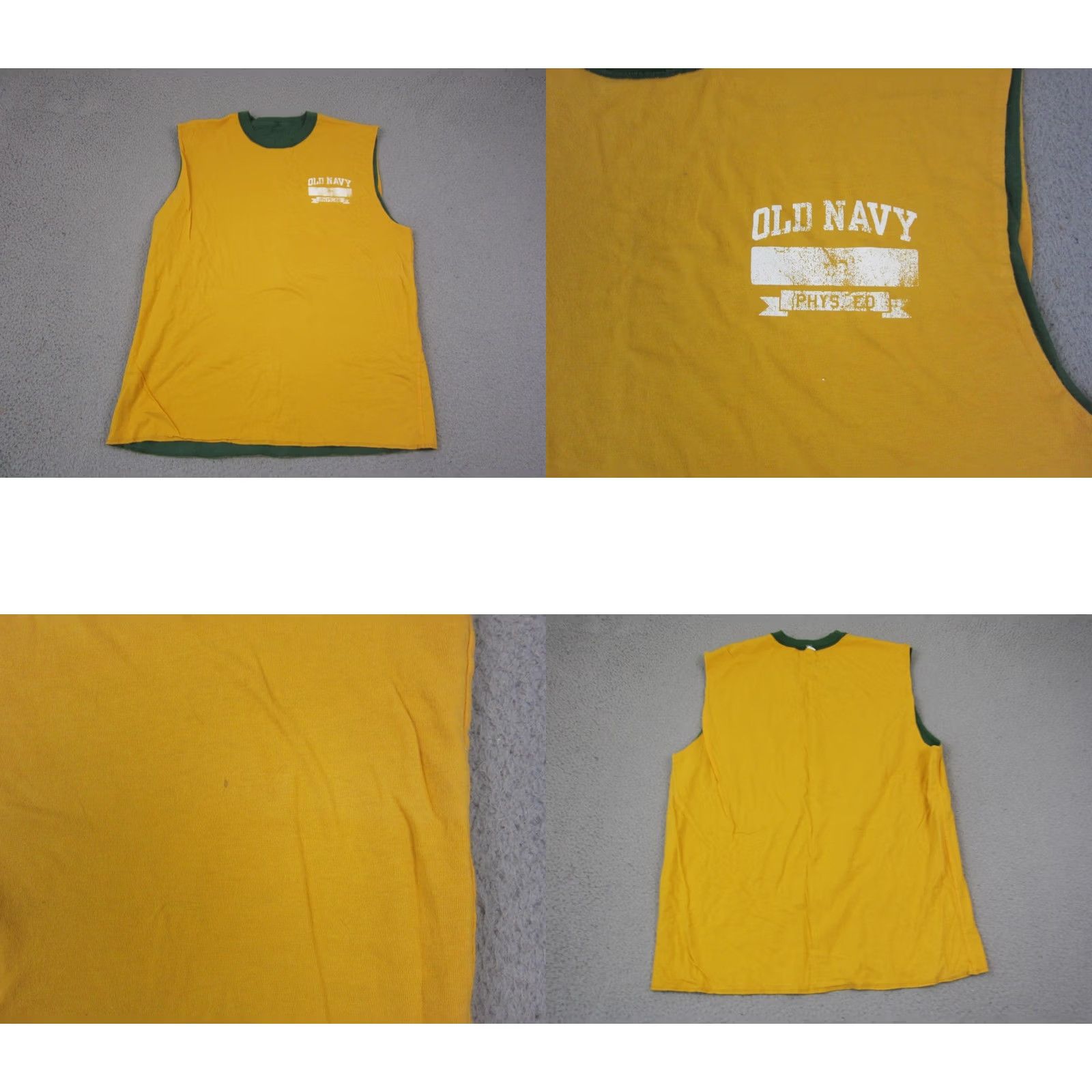 Old Navy VINTAGE Old Navy Shirt Mens L Green Men All City Team Double Face Reversible Size US L / EU 52-54 / 3 - 8 Thumbnail