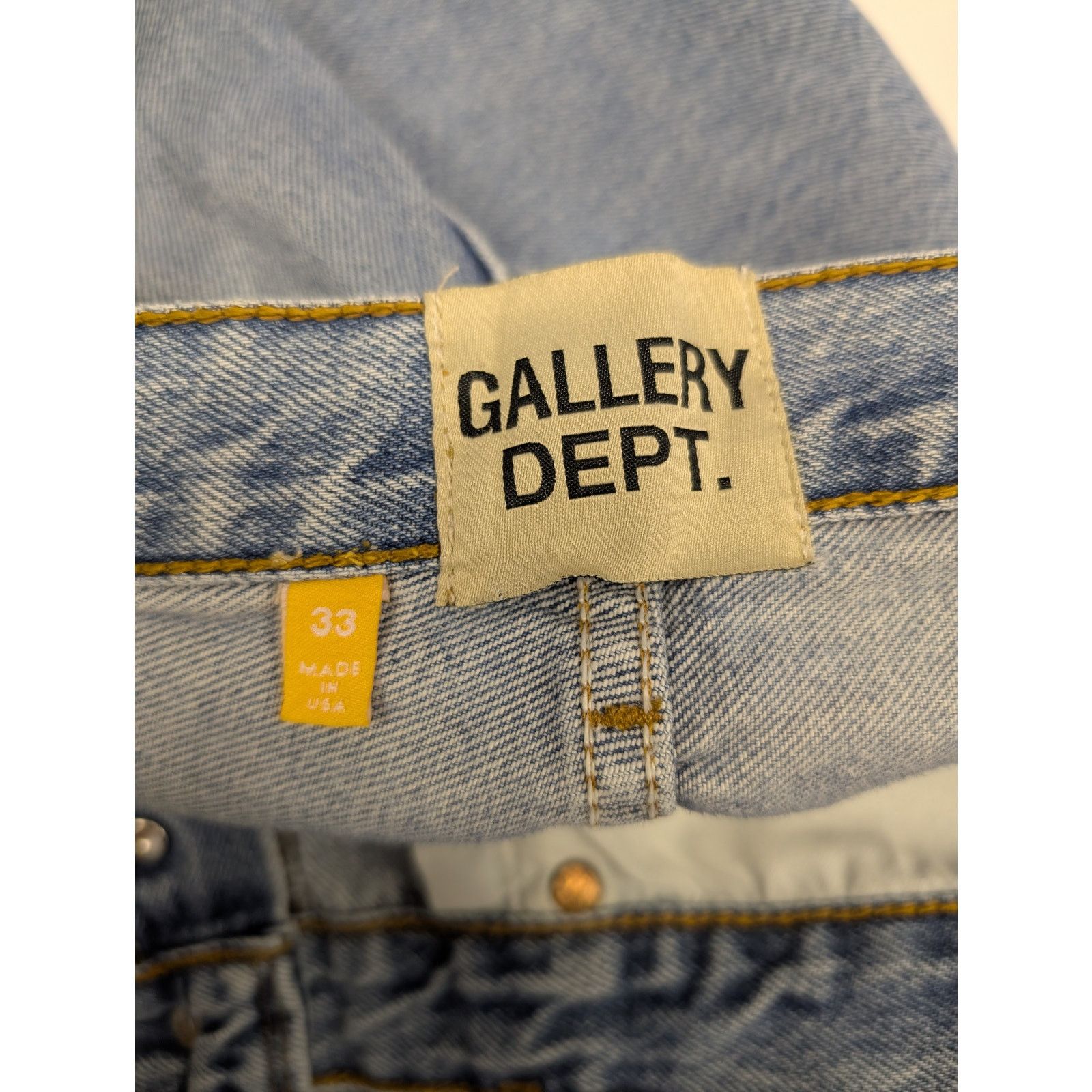 Gallery Dept. o1rshd1 Ranger Dept Cut Denim Jean in Blue Size US 33 - 16 Thumbnail
