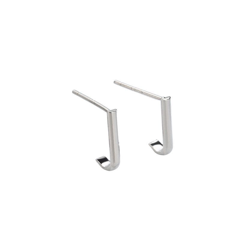 Jewelry × Sterling Silver New Trend Earrings One Pairs Chrome Jewelry Size ONE SIZE - 6 Thumbnail