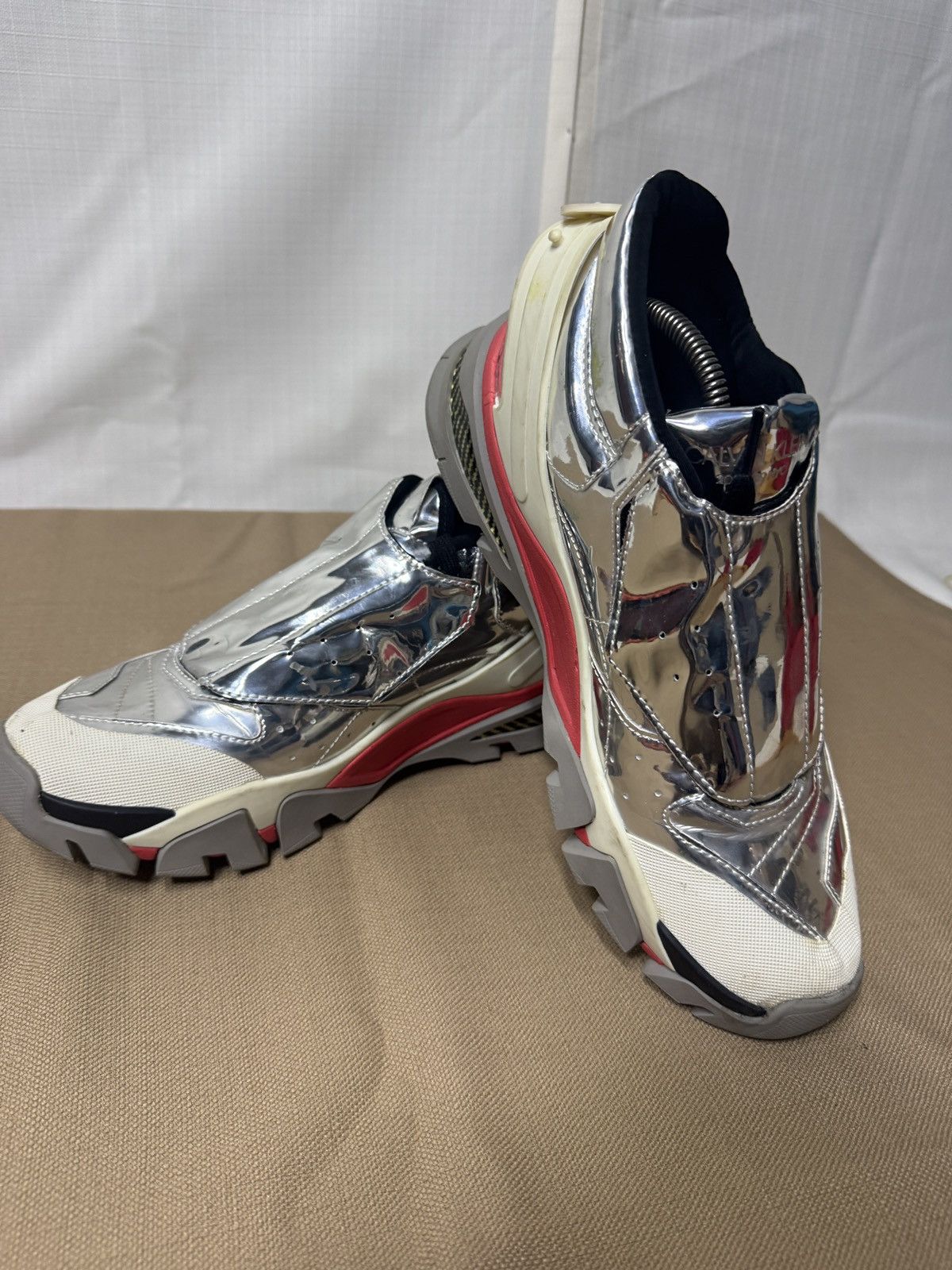 Calvin Klein 205W39NYC Calvin Klein 205W39NYC Cander Metallic Leather Sneakers Size US 10 / EU 43 - 3 Thumbnail