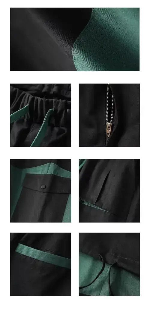 Other 20SS Simple Blue Japan Black Patchwork Worker Pants Size US 32 / EU 48 - 3 Thumbnail