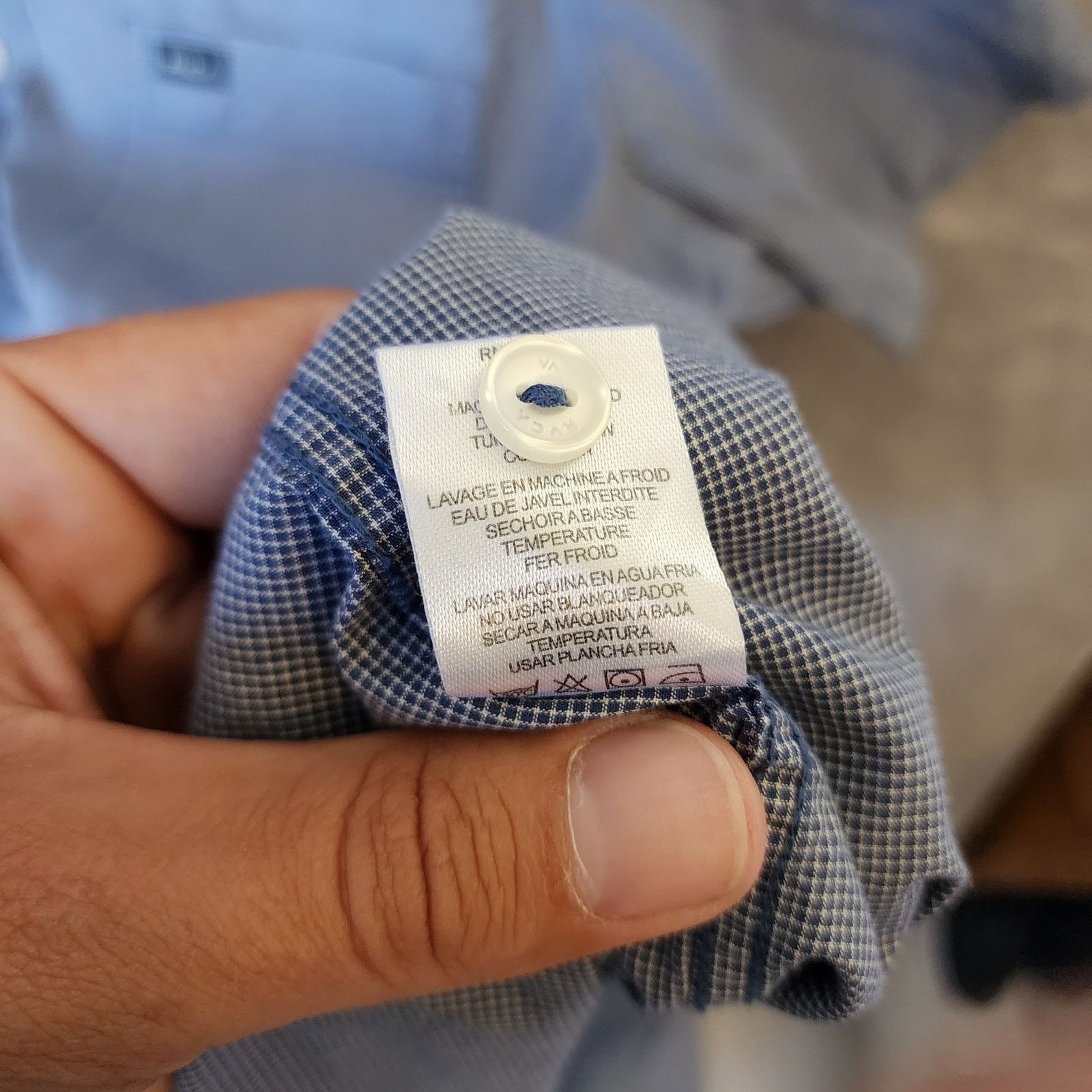RVCA RVCA Men's Small Slim Fit Shirt Size US S / EU 44-46 / 1 - 3 Thumbnail