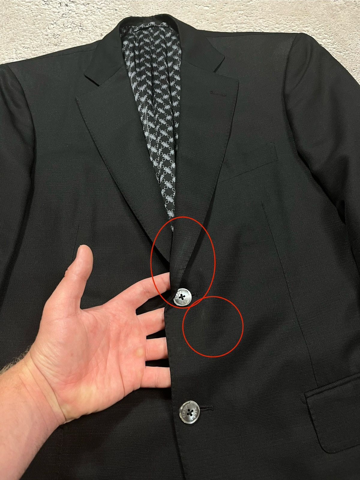 Zilli Zilli Paris R48 Black Wool Silk Blazer with Logo Lining Size 38R - 5 Thumbnail
