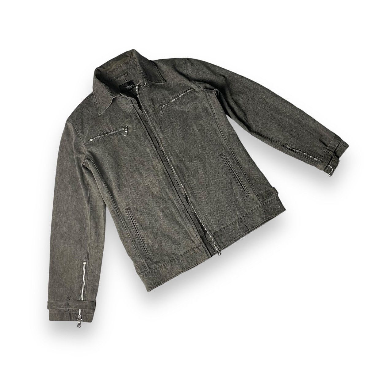 Mossimo 🇯🇵 MOSSIMO SPORT BIKER / PUNK FULL ZIP JACKET Size US M / EU 48-50 / 2 - 7 Thumbnail