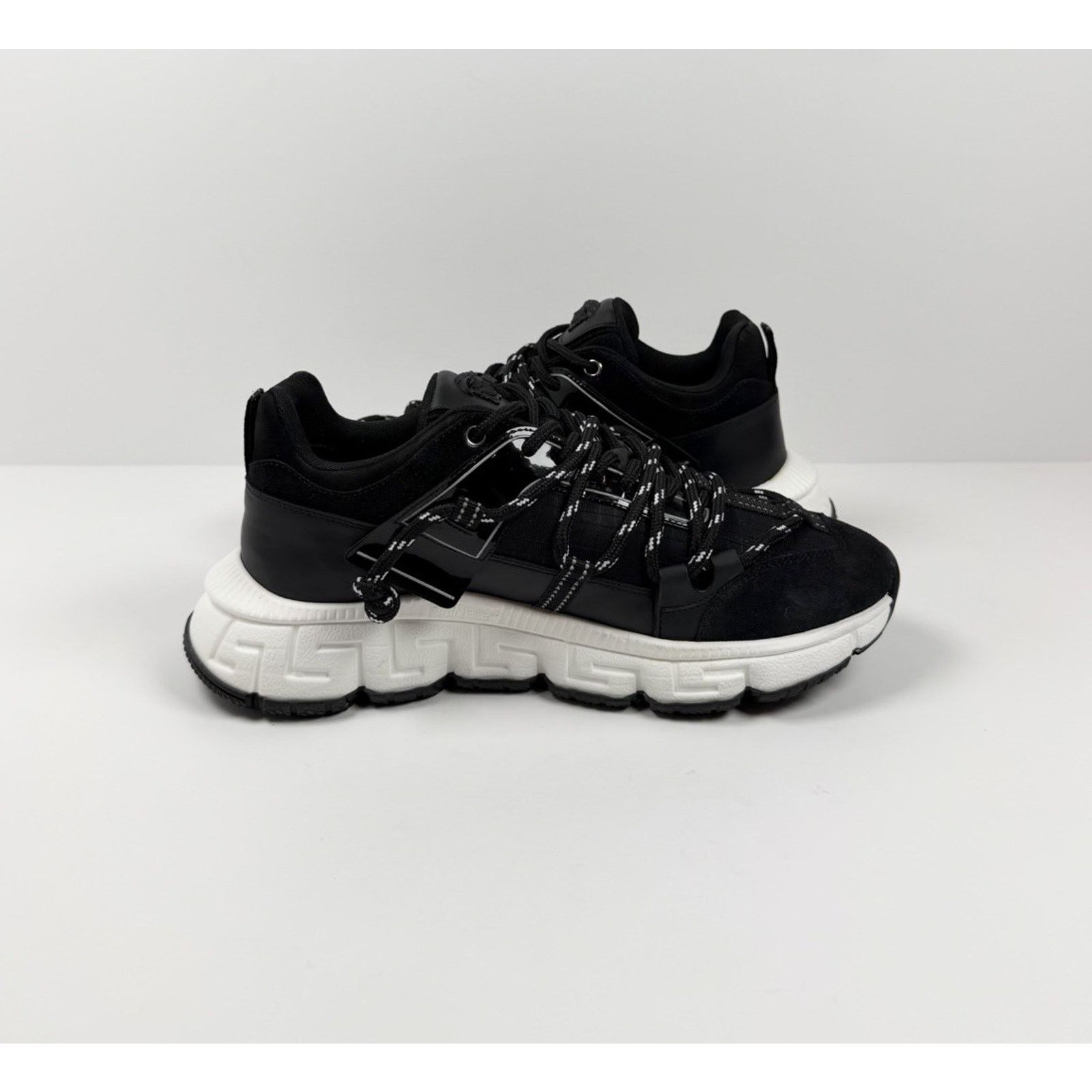 Versace Size 41EU/8US - Versace Trigreca Black Sneakers NEW! Size US 8 / EU 41 - 7 Thumbnail