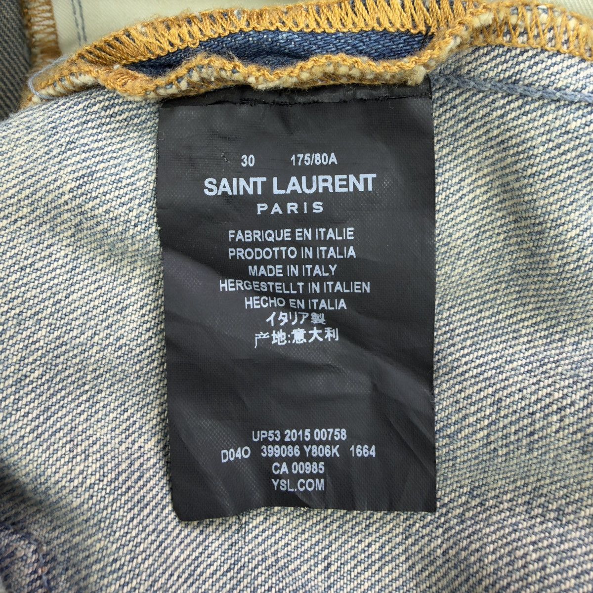 Saint Laurent Paris SAINT LAURENT PARIS SS16 KNEE SLIT DENIM Size US 30 / EU 46 - 4 Thumbnail