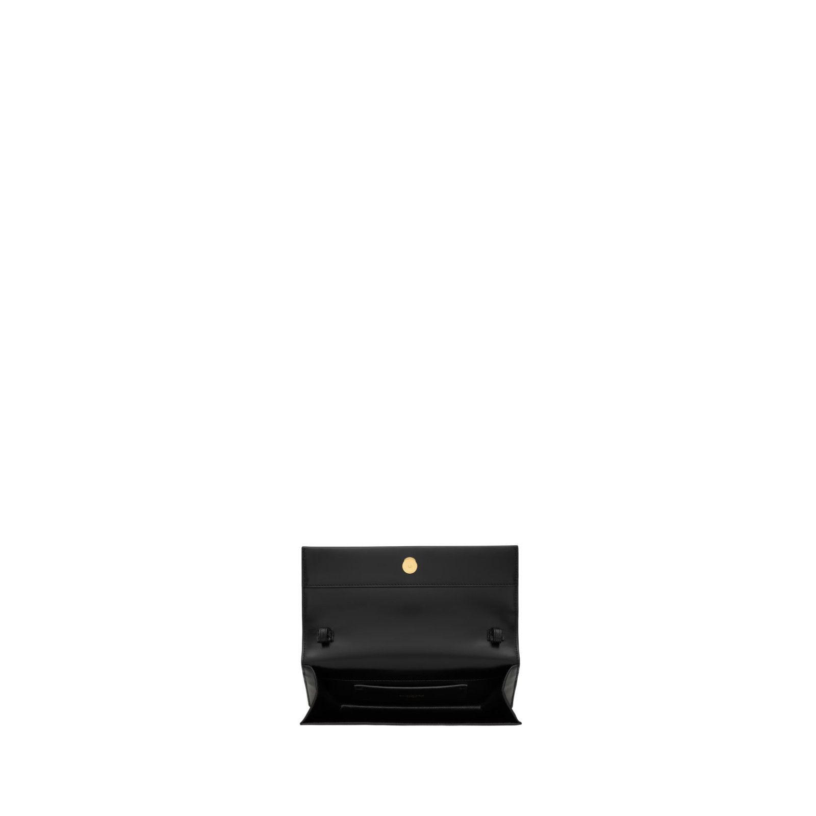 Saint Laurent Paris SAINT LAURENT Sunset Black Leather Clutch Bag New Size ONE SIZE - 4 Thumbnail