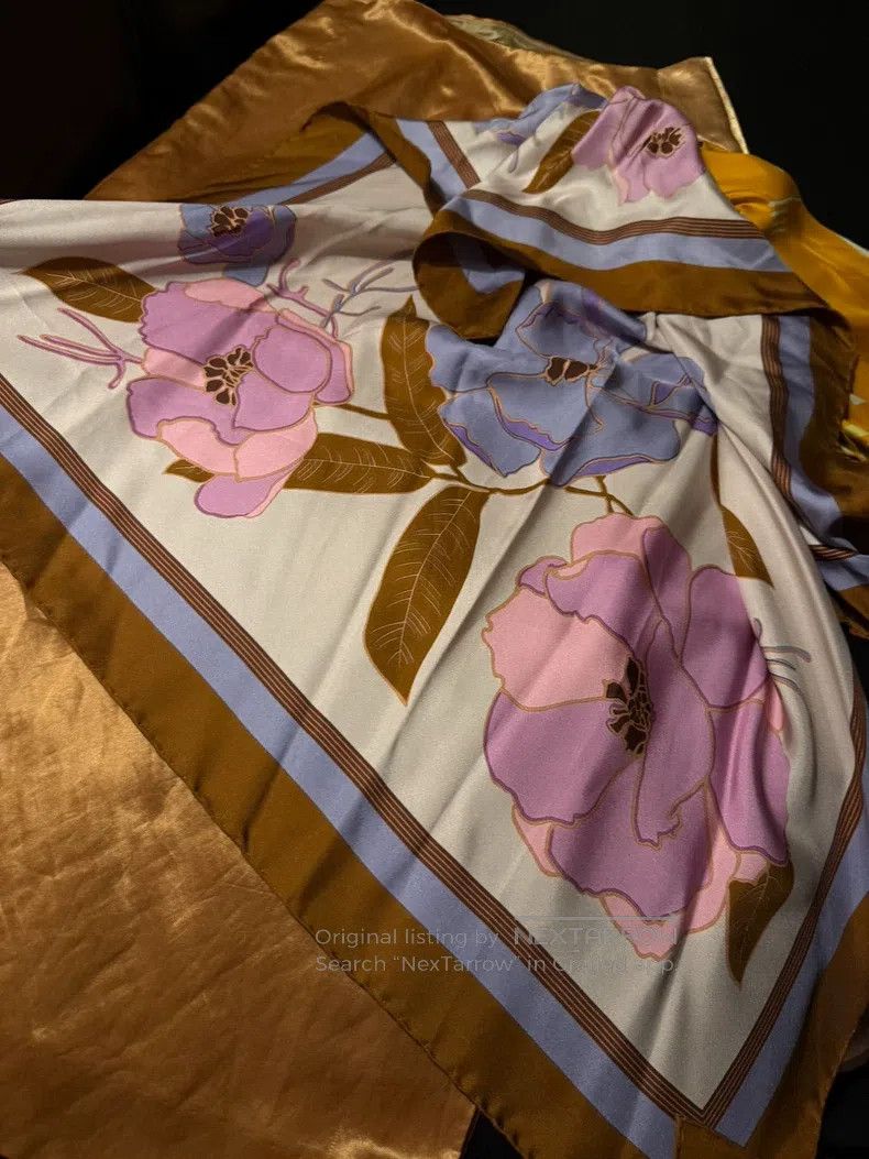 Dries Van Noten Dries Van Noten Silk Scarf Midi Skirt Size 35" - 8 Thumbnail