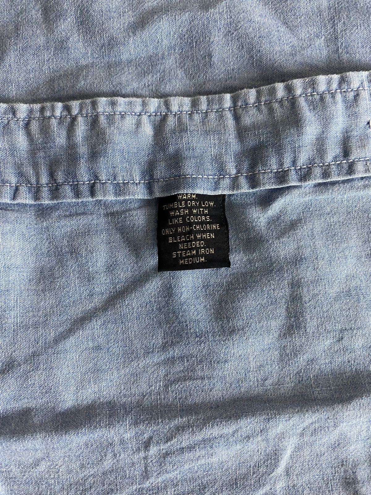RRL Ralph Lauren Vintage 90s Double RL Chambray Shirt Size US XL / EU 56 / 4 - 3 Thumbnail