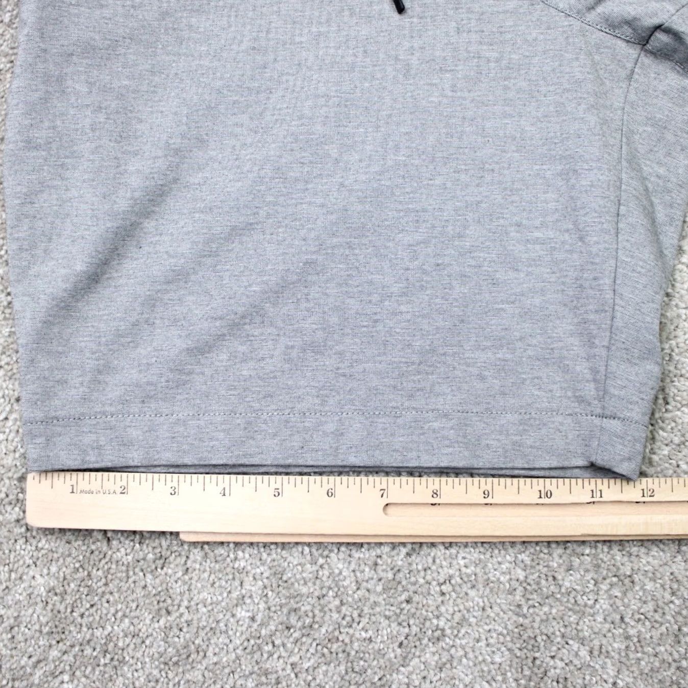 Banana Republic Banana Republic Shorts Men 38 Heather Gray 9" Luxe City Short Drawstring Stretch Chino Casual Workwear Pocket Zipper Logo Size US 38 / EU 54 - 4 Thumbnail