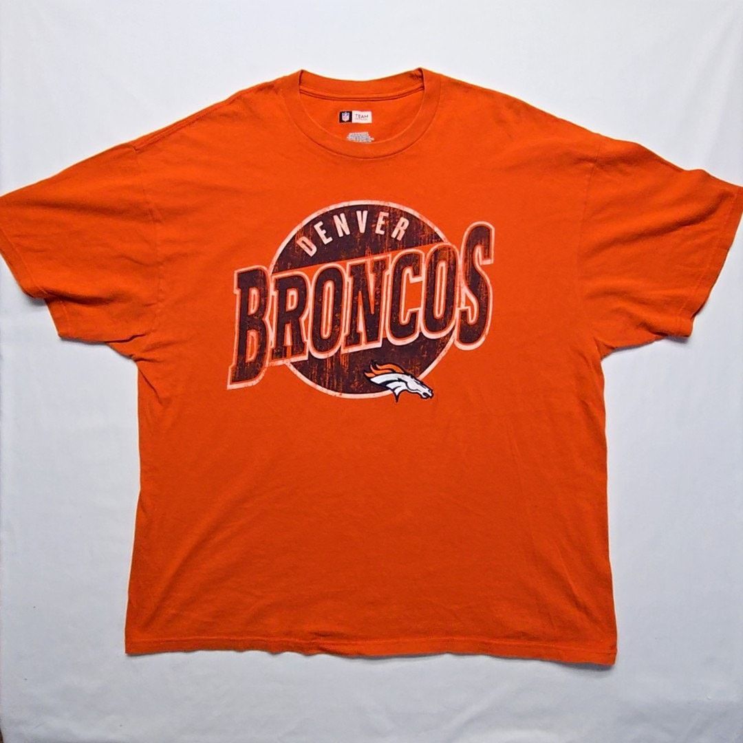 NFL Denver Broncos NFL Orange Embroidered 2XL Football Shirt Size US XXL / EU 58 / 5 - 1 Thumbnail