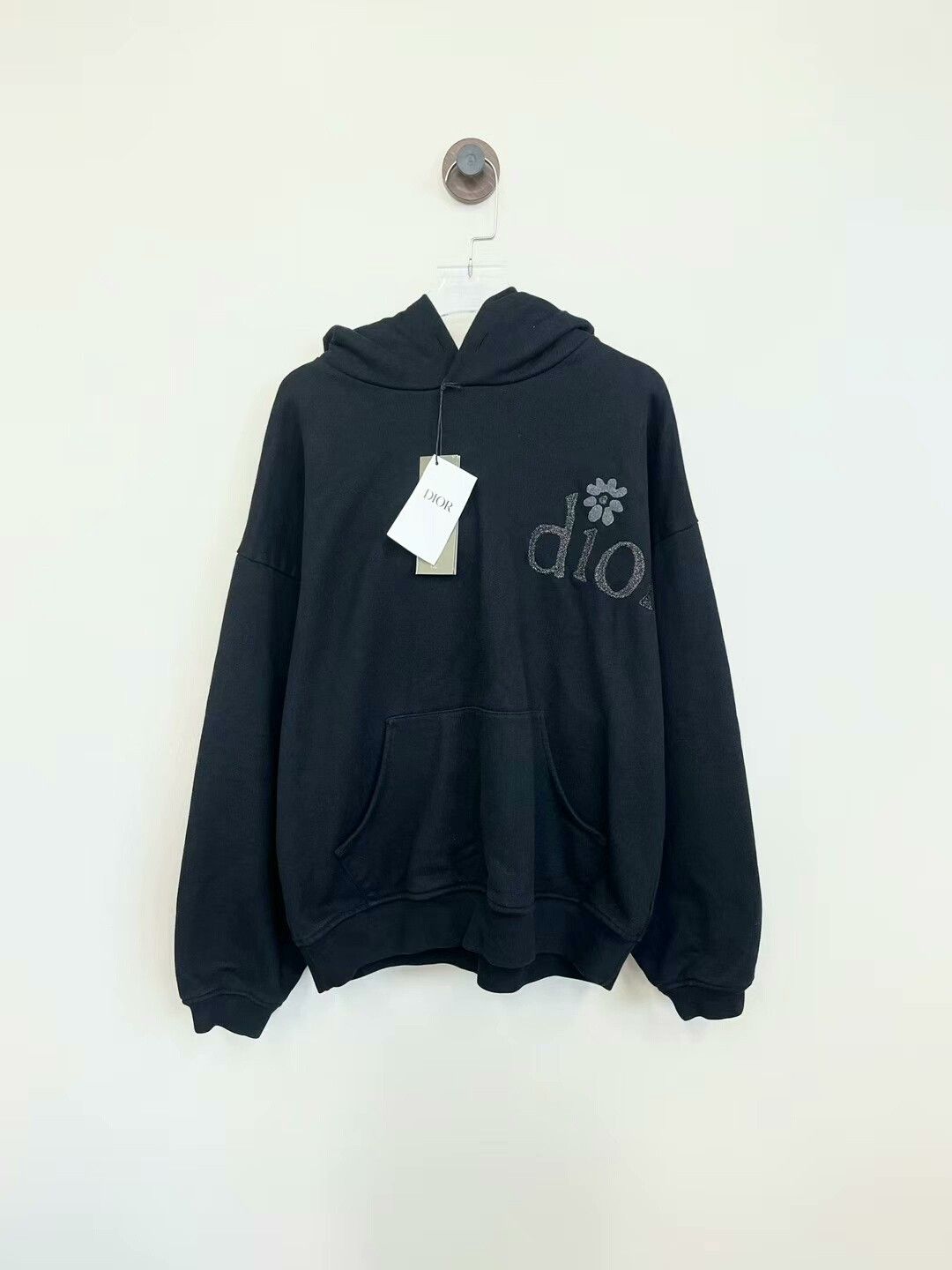 Dior Embroidered Hooded Sweatshirt with Sparkles