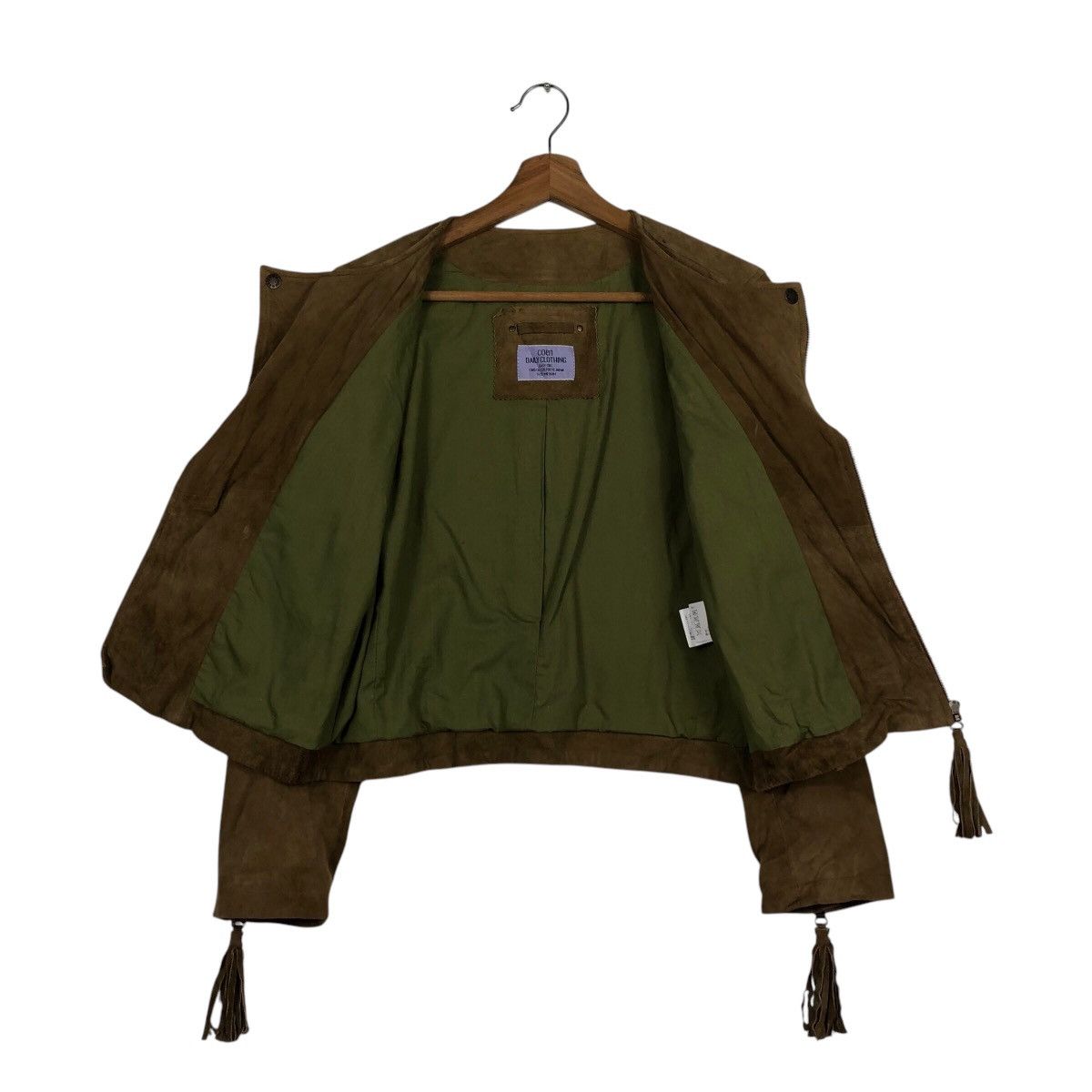 Japanese Brand 📌Vtg Leather Jacket Biker Coen Double Collar Issey Miyake Size US M / EU 48-50 / 2 - 14 Thumbnail