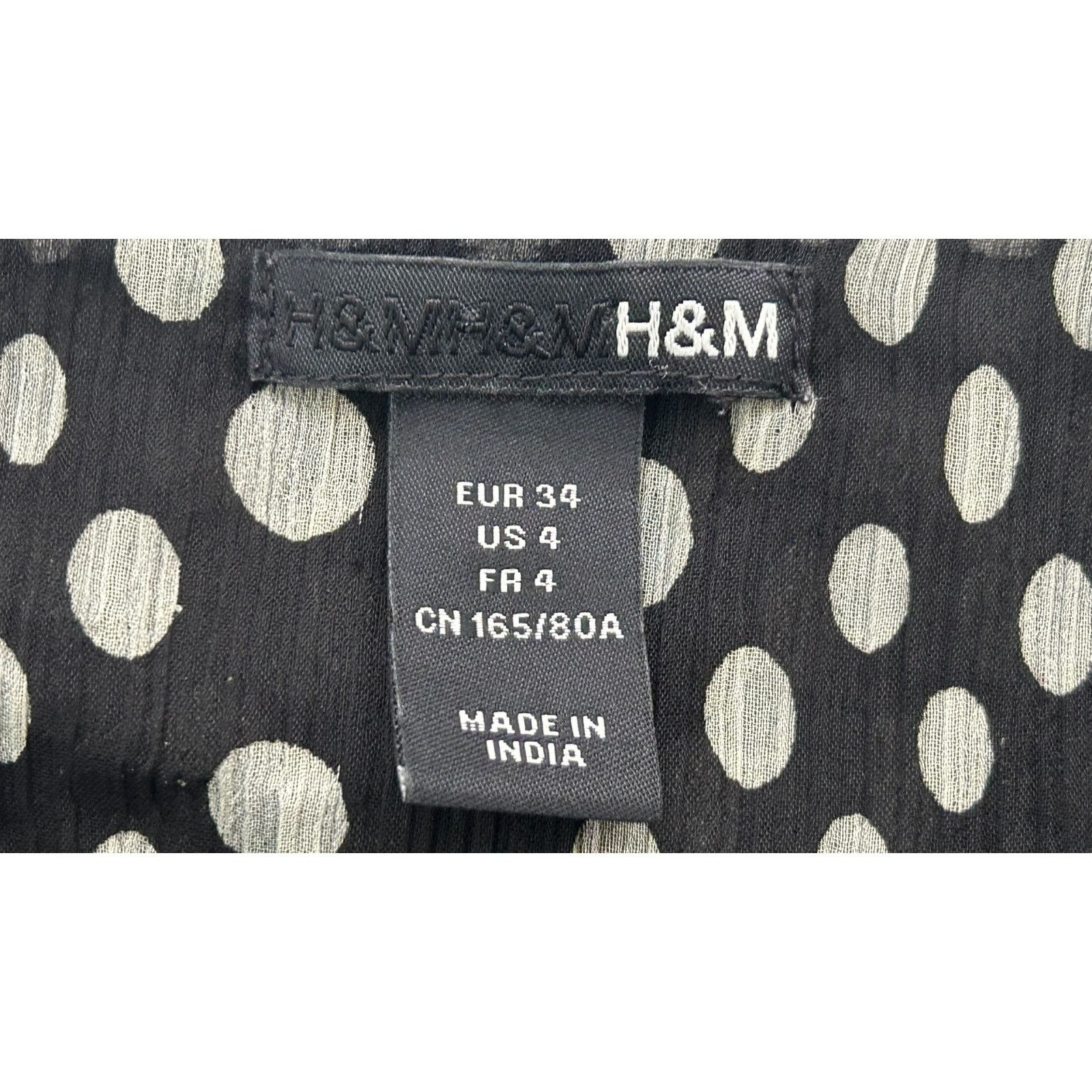 H&M H&M | Women's Polka Dot Blouse | 4 Size S / US 4 / IT 40 - 3 Thumbnail
