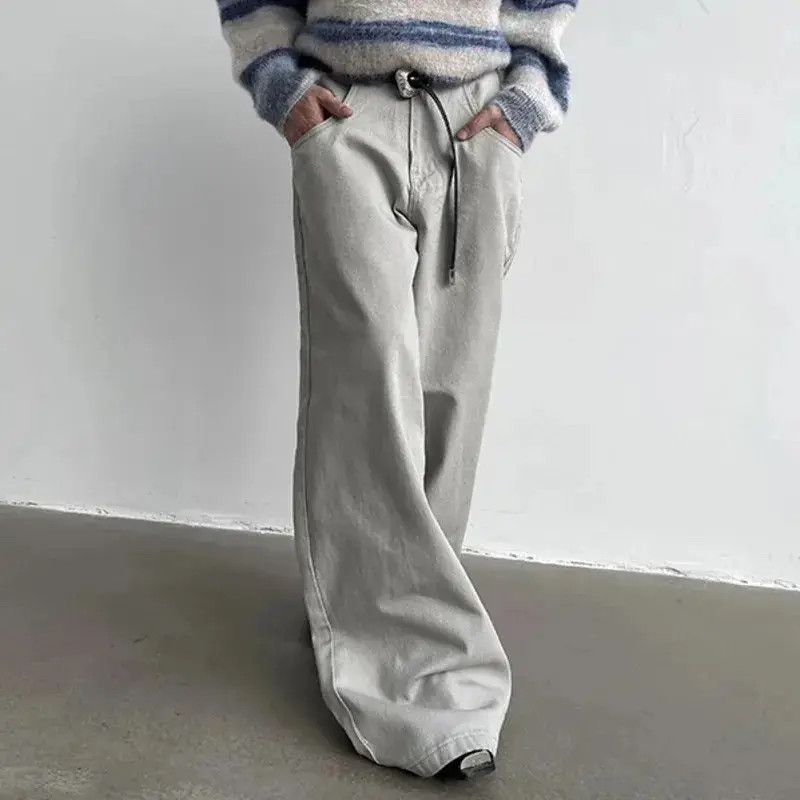 Japanese Brand × Jean Casual Vintage Washed Wide Leg Jeans Pants Size US 29 - 4 Thumbnail