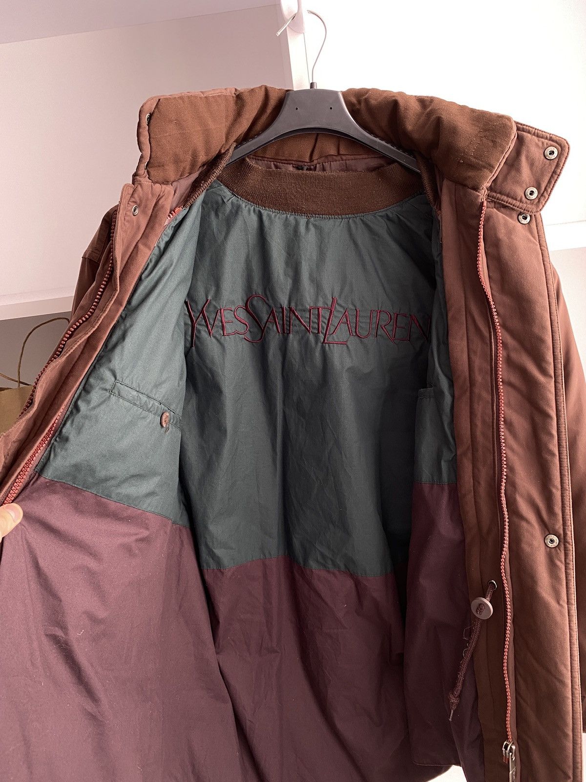 Vintage × Yves Saint Laurent Vintage Mens YVES SAINT LAURENT Bomber Jacket YSL Size US M / EU 48-50 / 2 - 5 Thumbnail