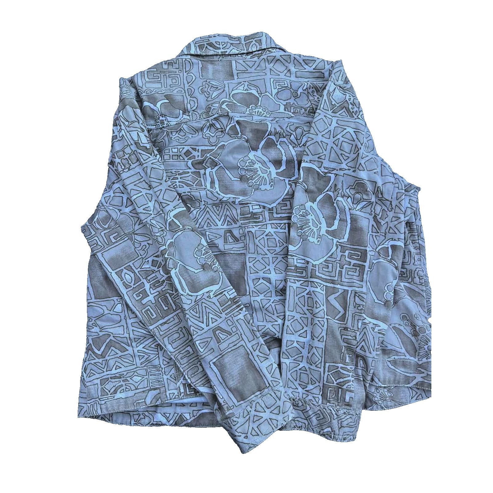 Chicos CHICO'S Women's art to wear denim jacket with Size 2 A000221 Size XS / US 0-2 / IT 36-38 - 11 Thumbnail