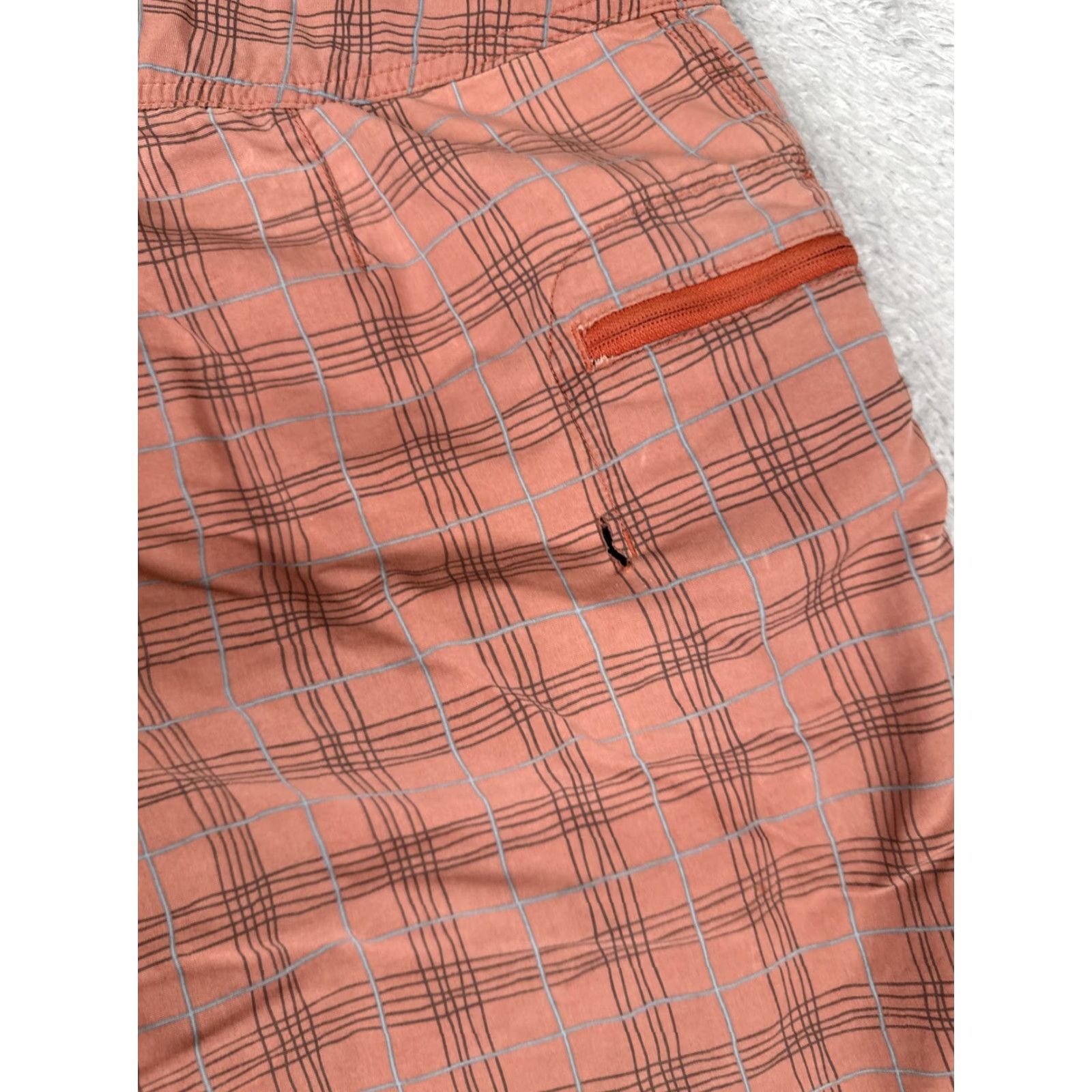 Patagonia Patagonia Shorts Mens Board Shorts 34x10 Orange Plaid Quick Dry Beach Surf Size US 35 - 2 Thumbnail