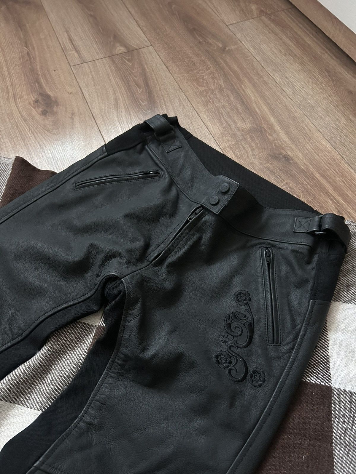 Genuine Leather × Leather Ixon Amorous leather pants mens y2k racing Size US 32 / EU 48 - 3 Thumbnail