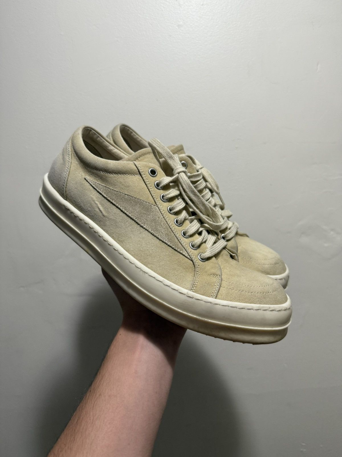 Pre-owned Rick Owens Vintage Sneakers Drkshdw In Sand