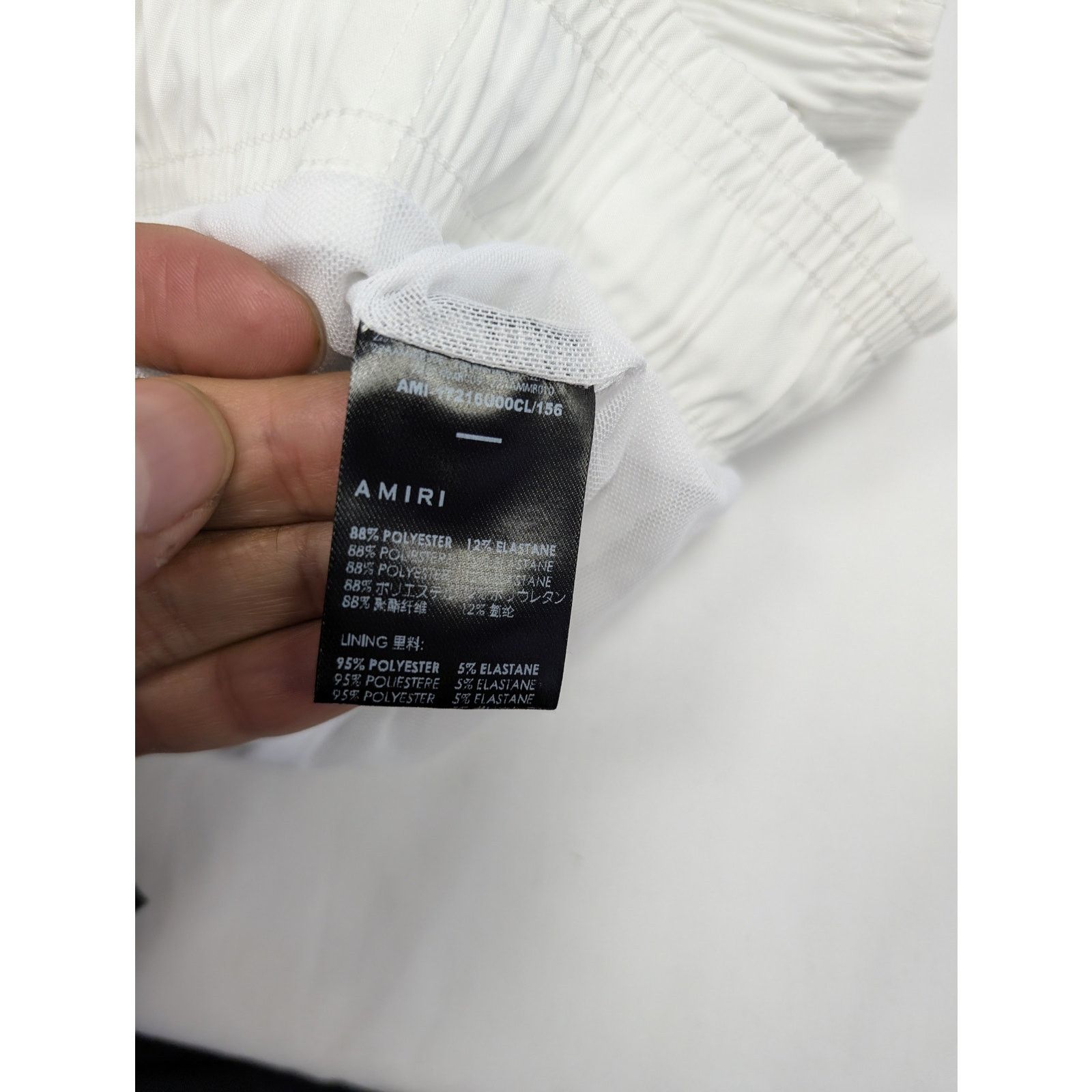 Amiri o1rshd1 MA Bar Logo Swimtrunk Trunk Shorts in White Size US 30 / EU 46 - 11 Thumbnail