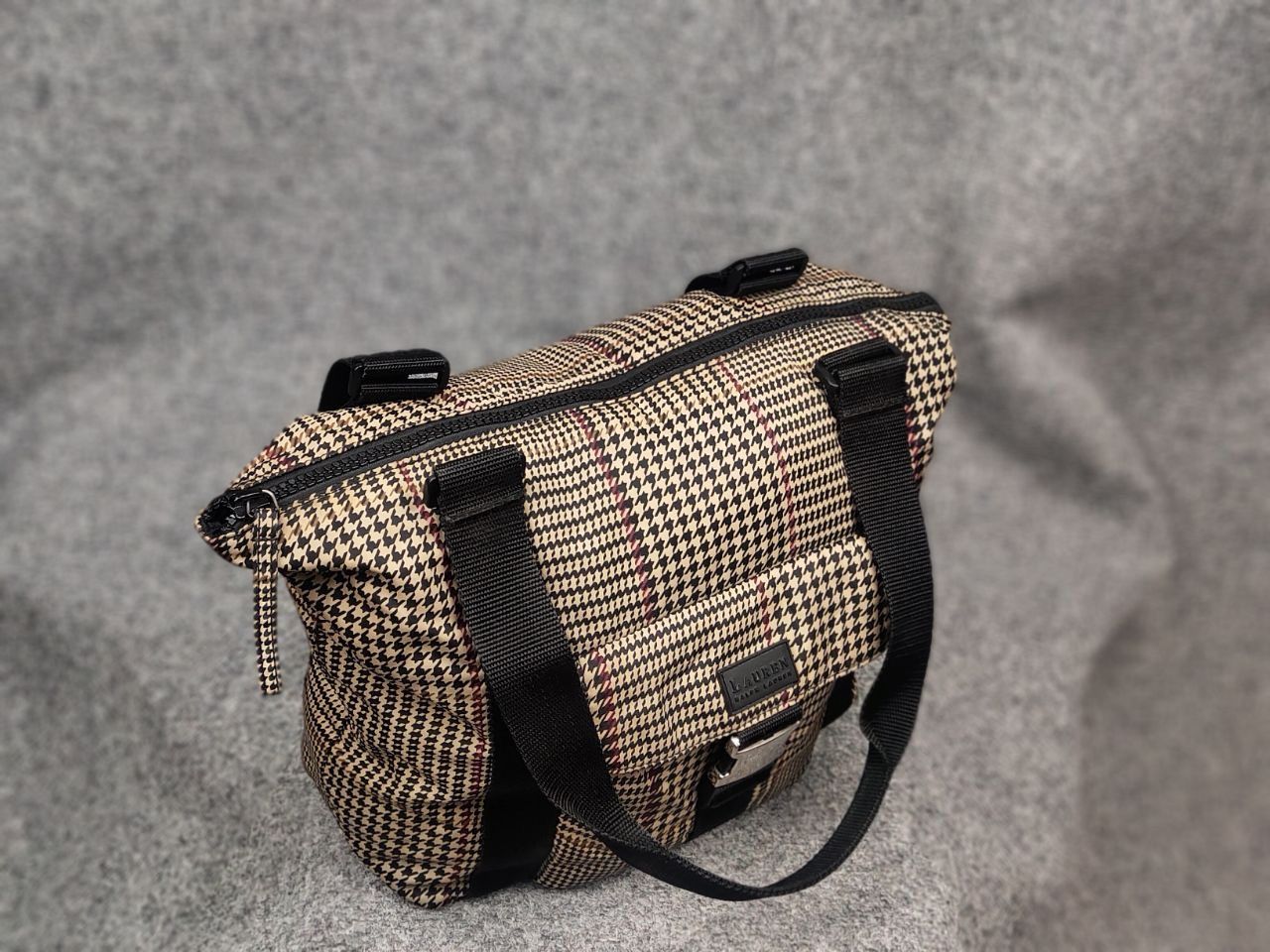 Ralph Lauren Vintage Lauren Ralph Lauren Houndstooth Tote Shoulder Bag Size ONE SIZE - 13 Thumbnail