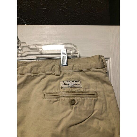 Polo Ralph Lauren polo ralph lauren men's khaki 100%cotton shorts size: 38 Size US 38 / EU 54 - 3 Thumbnail