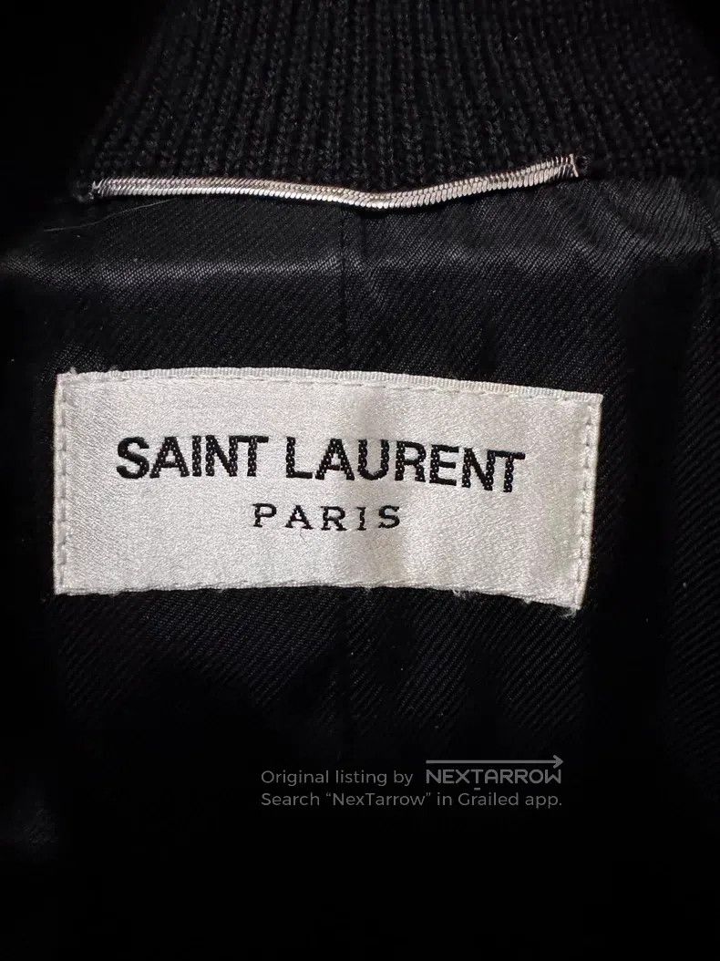 Saint Laurent Paris Saint Laurent Paris Patchwork Black and White Baseball Jac Size US XL / EU 56 / 4 - 6 Thumbnail