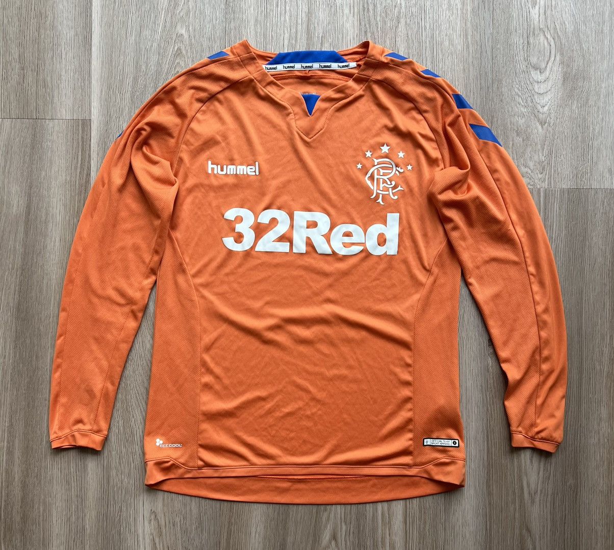 Hummel × Vintage Hummel Glasgow Rangers Football Soccer Jersey Long Sleeve Size US XS / EU 42 / 0 - 1 Thumbnail