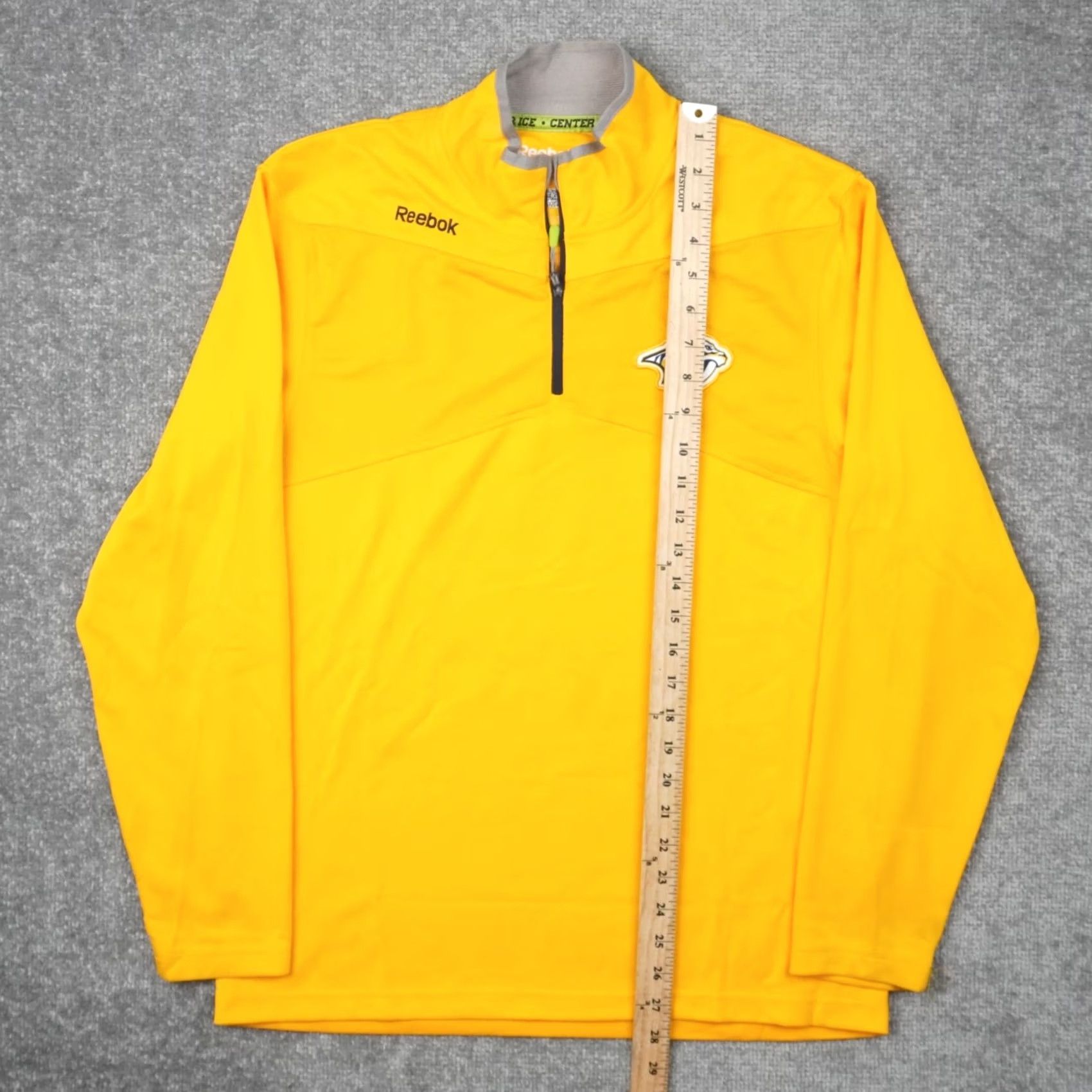 Reebok Reebok Nashville Predators Mens M Yellow Long Sleeve Athletic Shirt Size US M / EU 48-50 / 2 - 3 Thumbnail