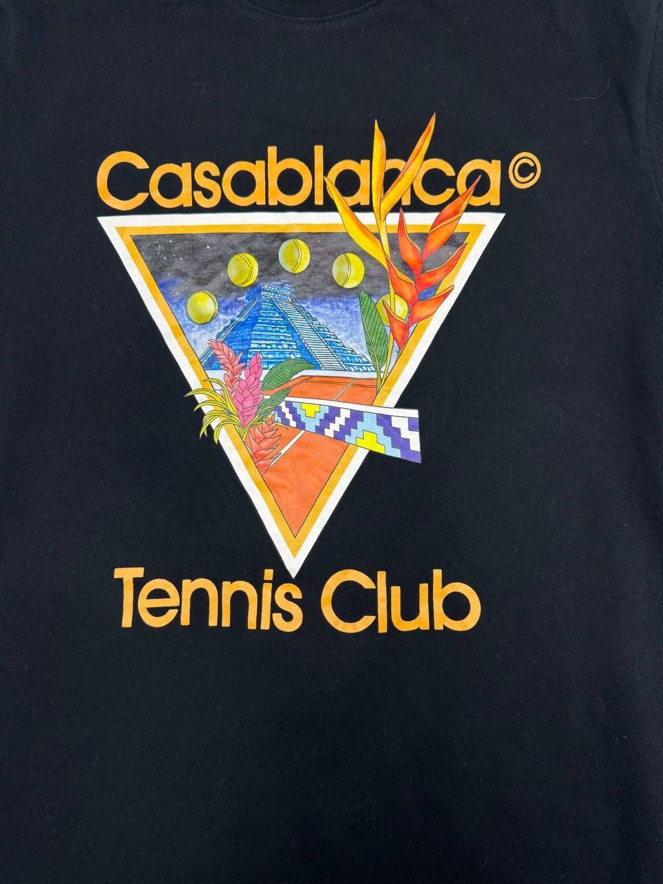 Casablanca Casablanca Tennis Club T-Shirt Black Cotton Size S Size US S / EU 44-46 / 1 - 2 Thumbnail