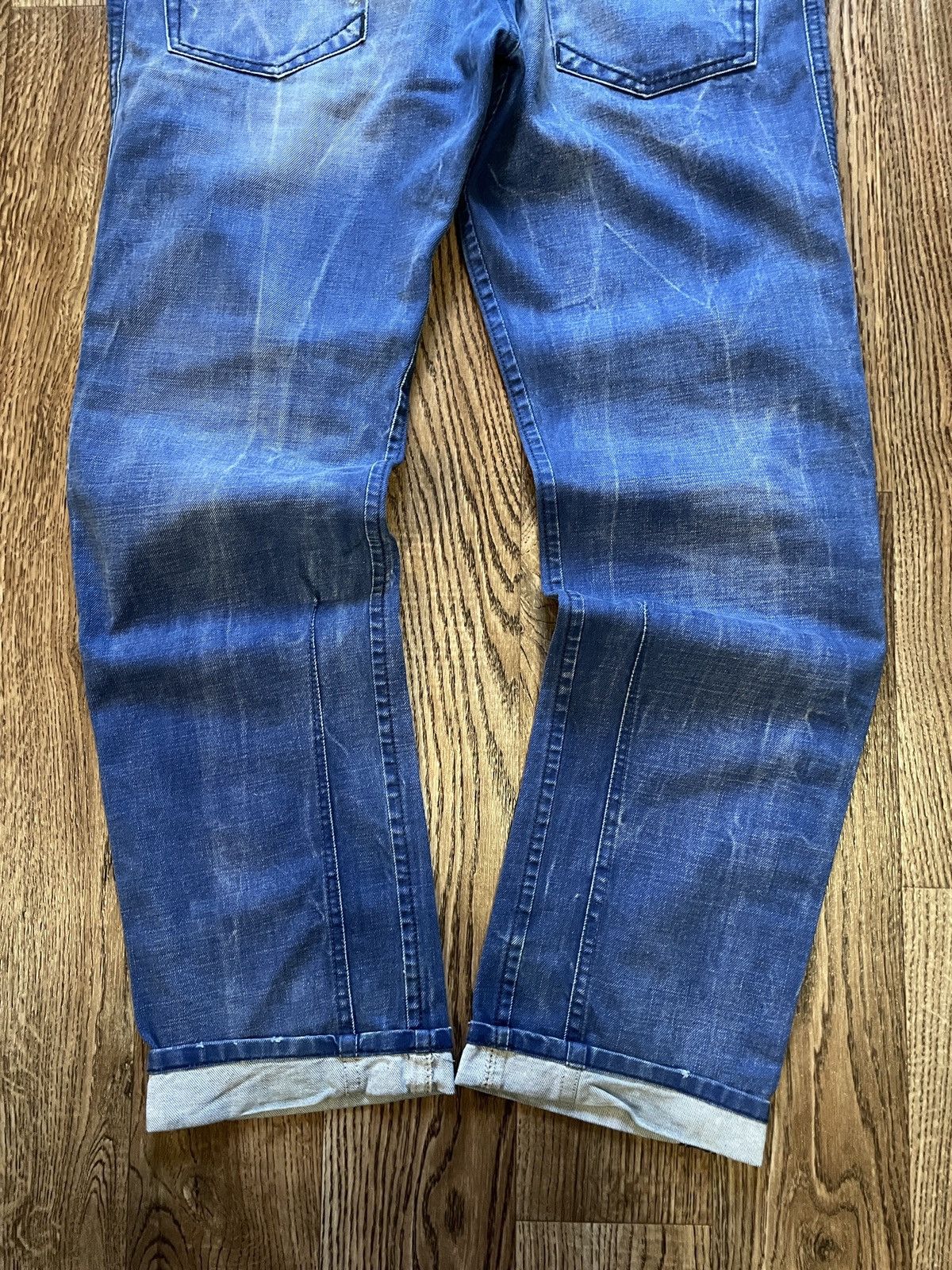 Diesel Vintage Mans Diesel Darron Regular Selvedge Denim Jeans Size US 34 / EU 50 - 9 Thumbnail