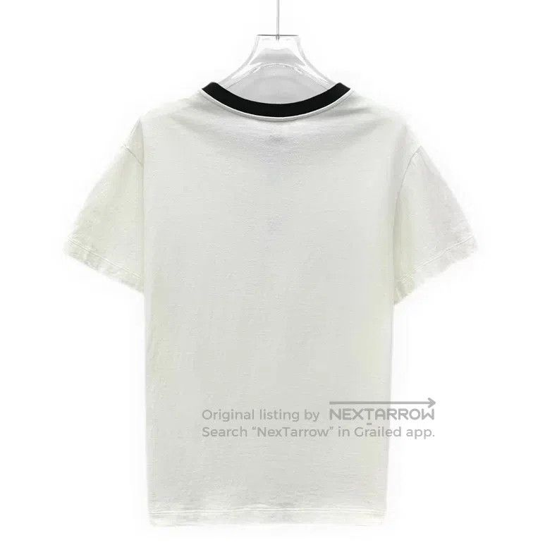 Louis Vuitton Louis Vuitton 23 white logo chain design cotton crew neck Size US M / EU 48-50 / 2 - 2 Thumbnail