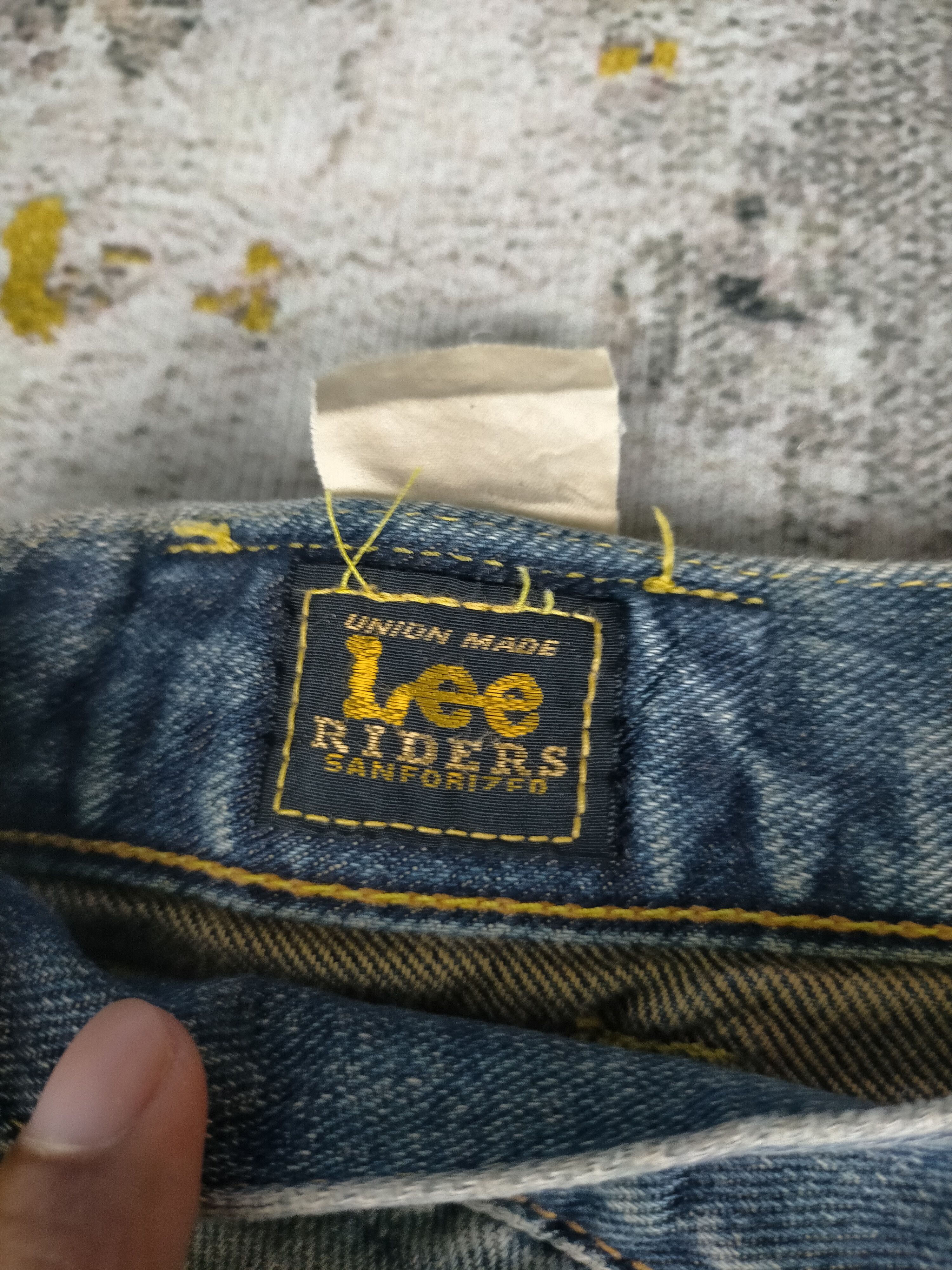 Lee 🔥 Vintage 80s Lee Riders Half Selvedge Distressed Jeans Size US 30 / EU 46 - 8 Thumbnail
