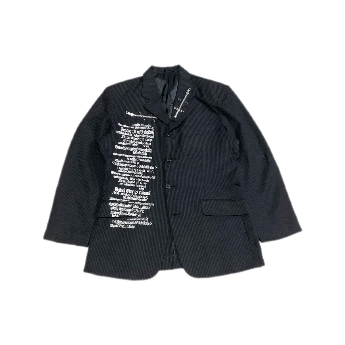 If Six Was Nine 🔥Y2K Archived Secret Agents Poem Blazer Zipper Goth Punk Size US L / EU 52-54 / 3 - 1 Thumbnail