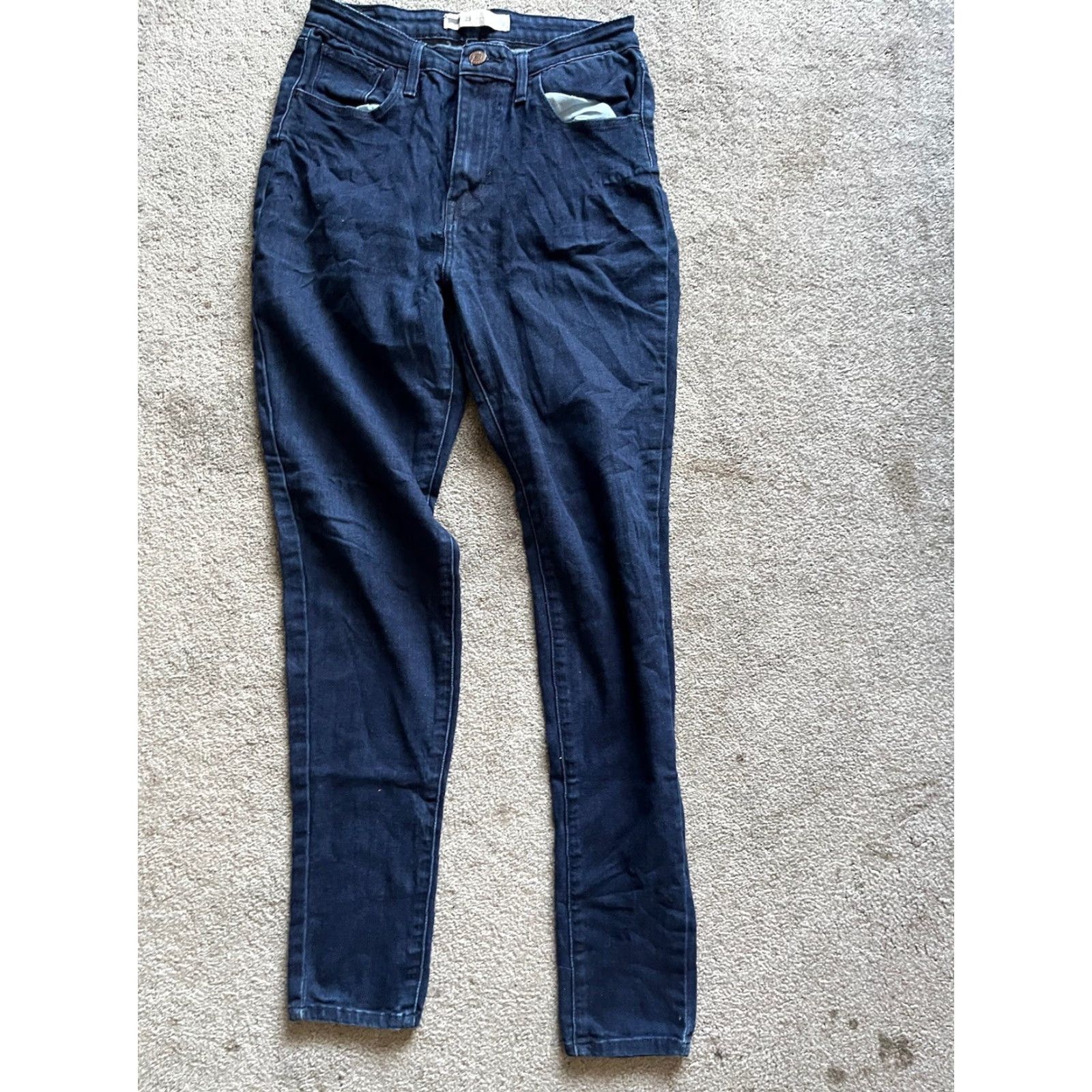 Levi's Levi's Women's Skinny Jeans 29x30 Dark Wash Denim Regular Fit Size 29" - 3 Thumbnail