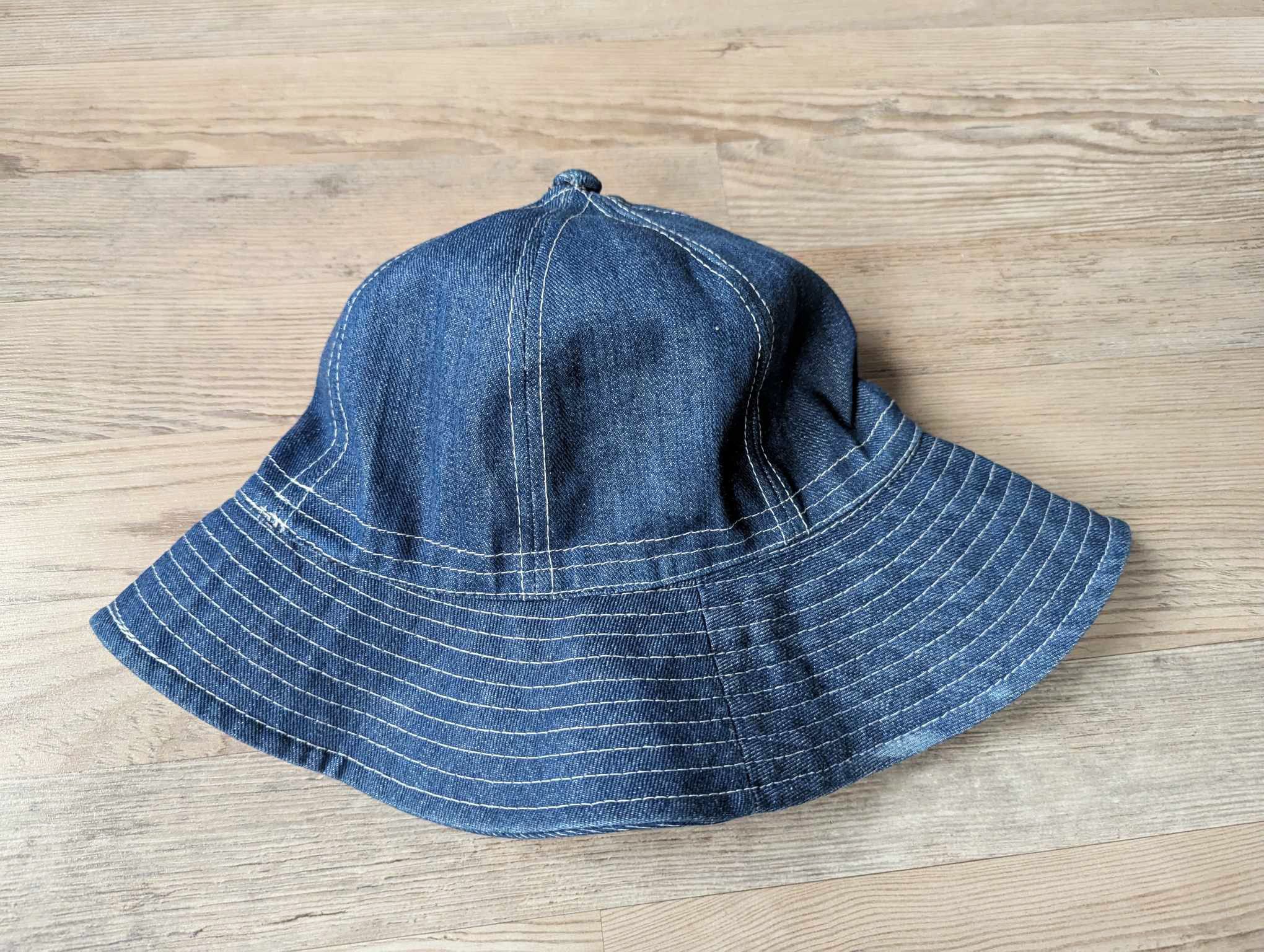 Japanese Brand Vintage Denim Bucket Hat Made in Korea indigo jeans rare Size ONE SIZE - 2 Thumbnail